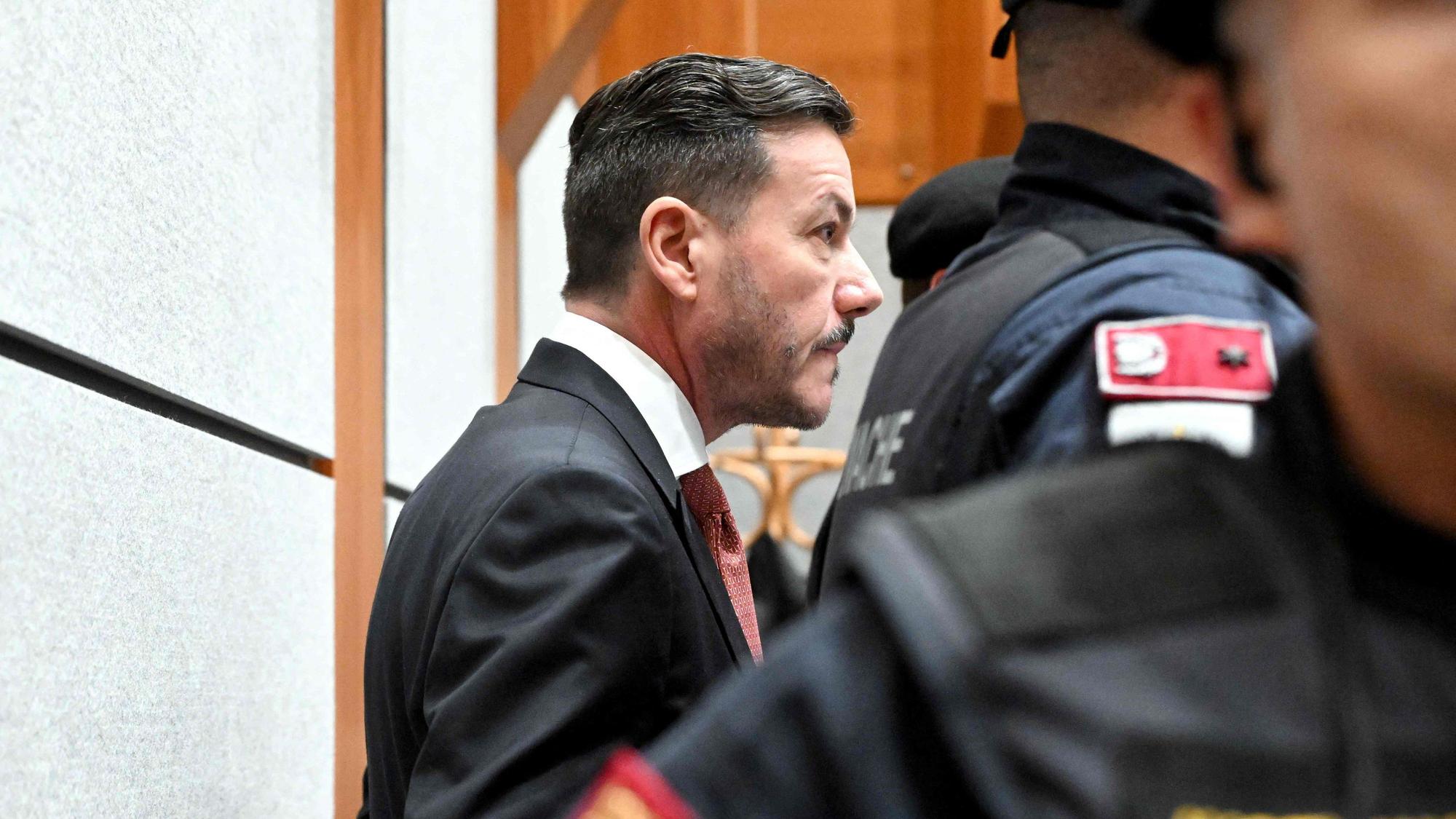 Rene Benko bei seiner Ankunft im Gerichtssaal in Innsbruck.