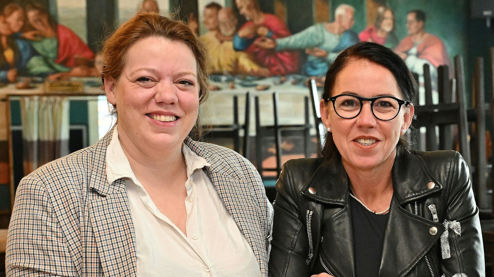 Kerstin Wald mit ihrer Tochter Laura Wald, die gemeinsam in der Gaststätte gearbeitet haben.