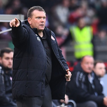 Fußball Niederrheinpokal 2. Runde Rot-Weiß Oberhausen - Rot-Weiss Essen am 11.10.2025 im Stadion Niederrhein in Oberhausen
Uwe Koschinat ( Trainer Rot-Weiss Essen )
Foto: Thorsten Tillmann / FUNKE Foto Services