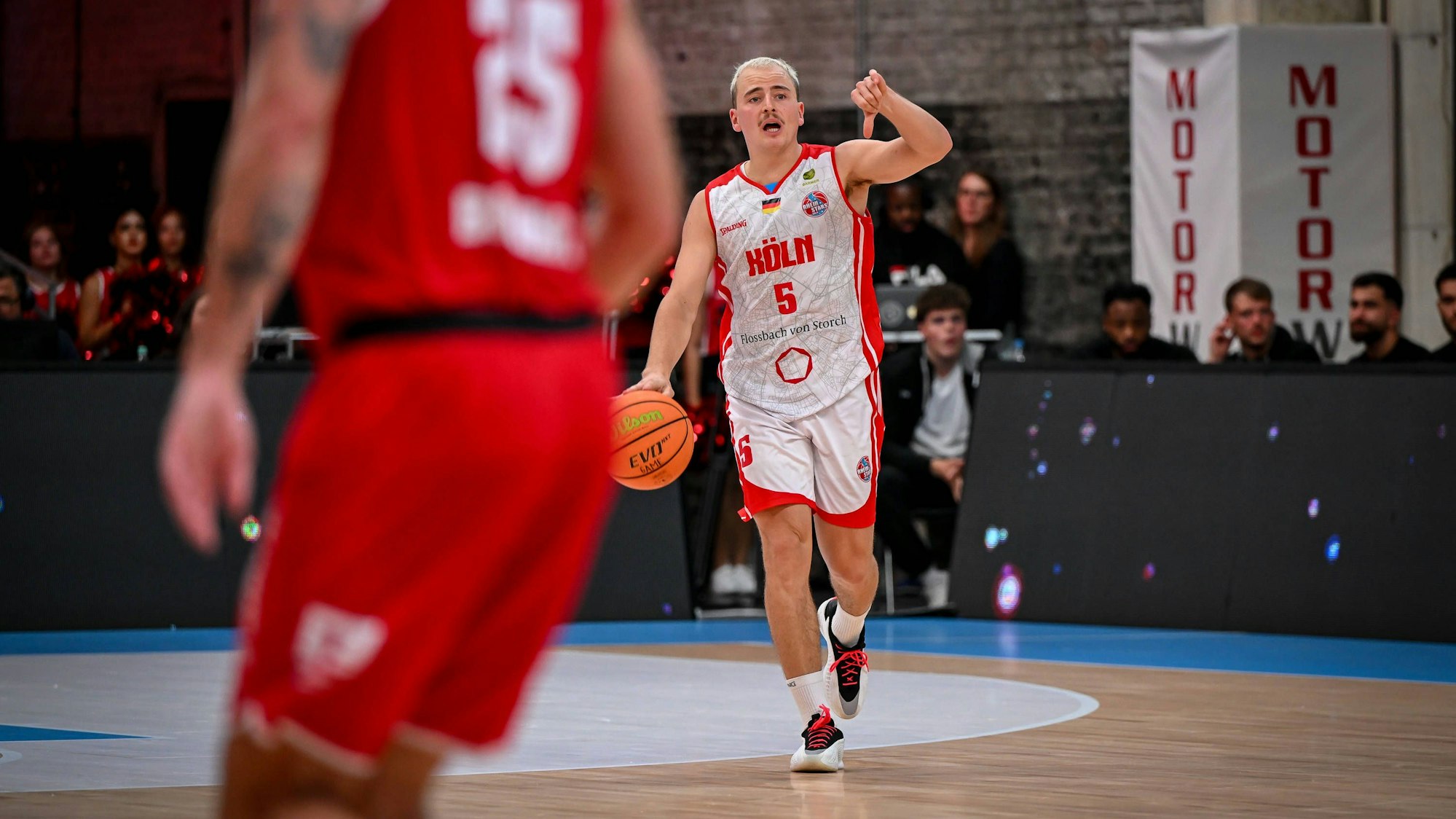 Barmer 2. Basketball Bundesliga ProA: Rheinstars Köln vs. Artland Dragons, 06.10.2025 Rupert Hennen RheinStarsKöln 5, Barmer 2. Basketball Bundesliga ProA: Rheinstars Köln vs. Artland Dragons am 06.10.2025 in der Motorworld Köln in Koeln Nordrhein-Westfalen *** Barmer 2 Basketball Bundesliga ProA Rheinstars Köln vs Artland Dragons, 06 10 2025 Rupert Hennen RheinStarsKöln 5 , Barmer 2 Basketball Bundesliga ProA Rheinstars Köln vs Artland Dragons on 06 10 2025 at Motorworld Köln in Cologne North Rhine-Westphalia Copyright: xBEAUTIFULxSPORTS/Mueller-Laschetx