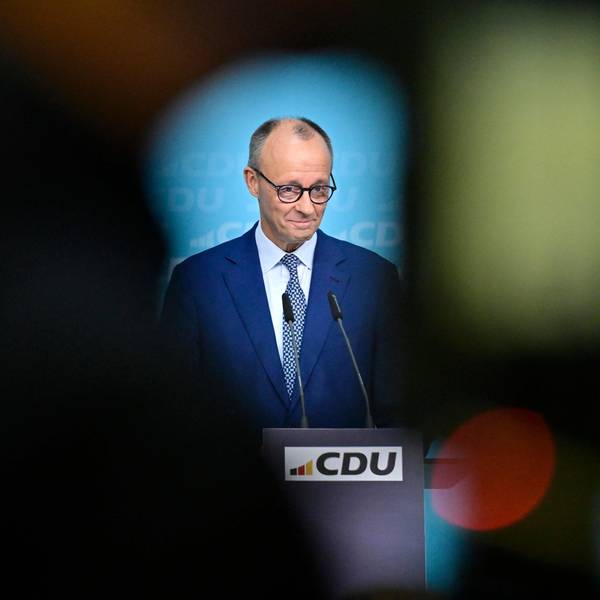 Friedrich Merz bei einer Pressekonferenz (Archivfoto).