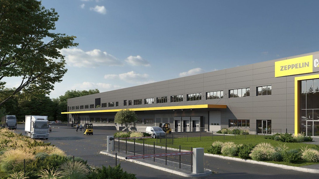 Visualisierung Zeppelin Baumaschinen GmbH baut ein neues Logistik-Verteilzentrum in Porz-Eil