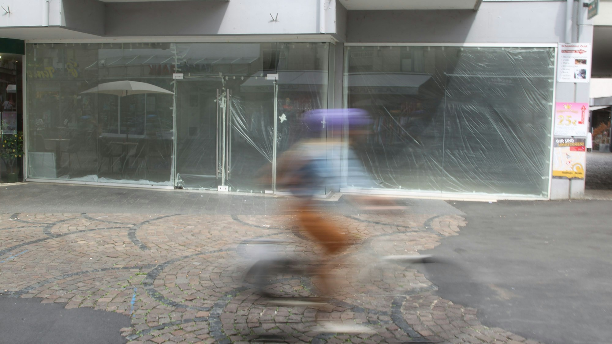 ein leerstehendes Lokal in Siegburg.