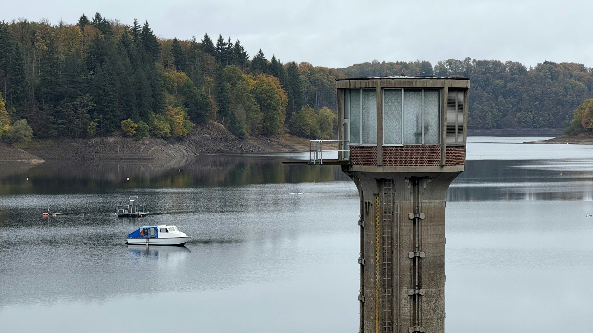 Die Wahnbachtalsperre ist derzeit zu 61,5 Prozent gefüllt. Das ist nicht kritisch, aber unterdurchschnittlich.