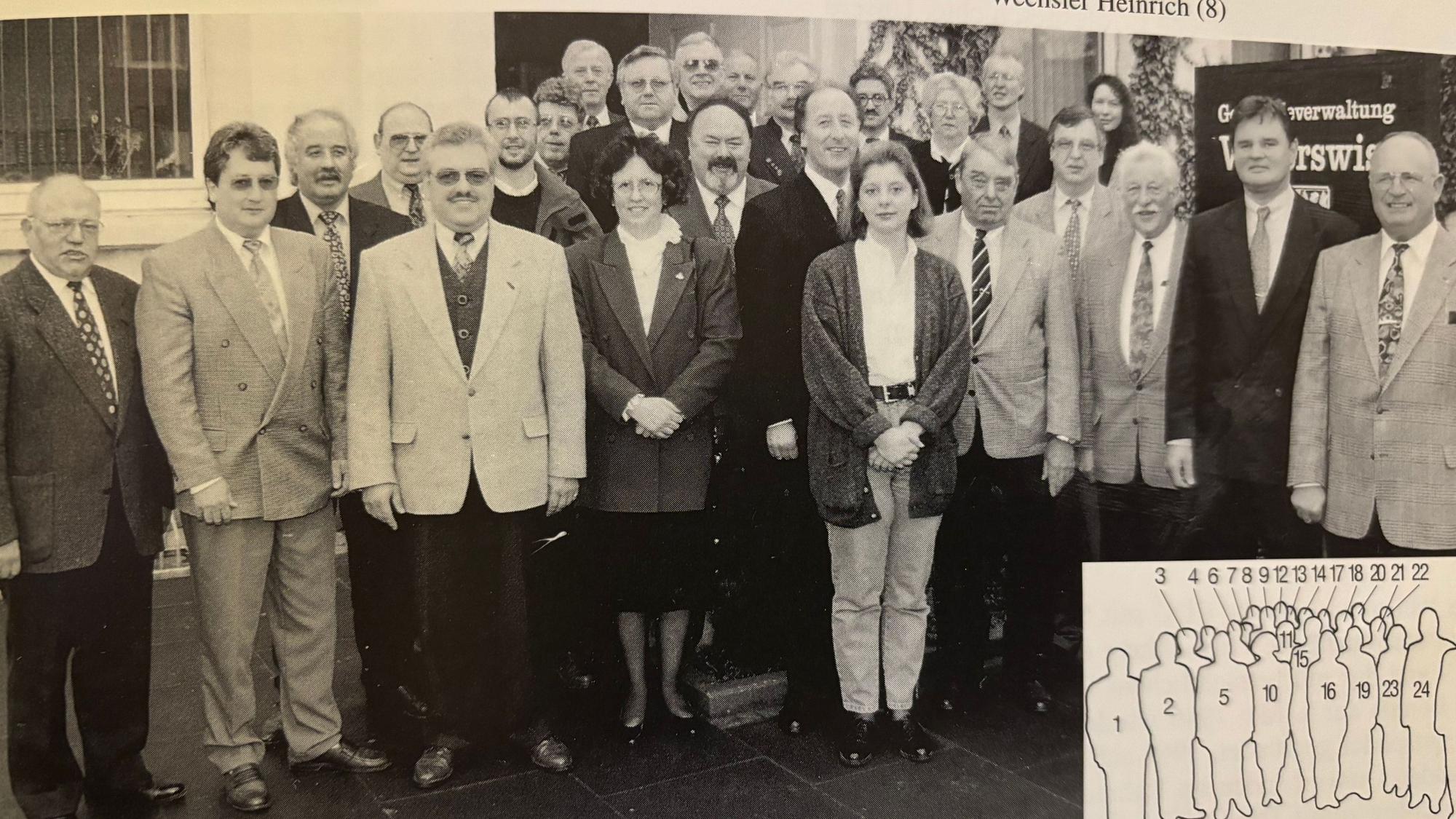 Das Bild von 1996 zeigt die CDU-Politiker aus Weilerswist.