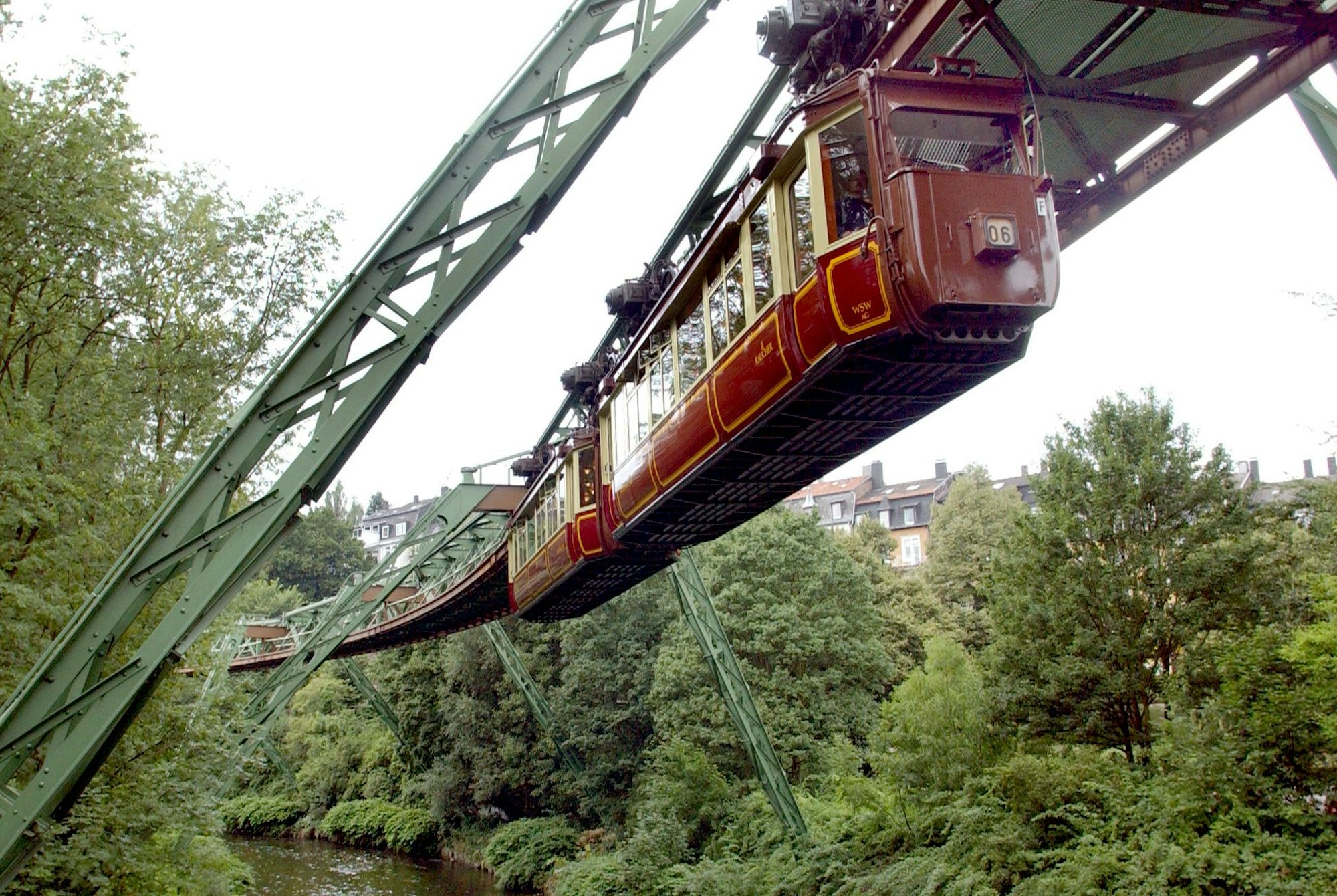 Wuppertal: Der Kaiserwagen der Wuppertaler Schwebebahn.
