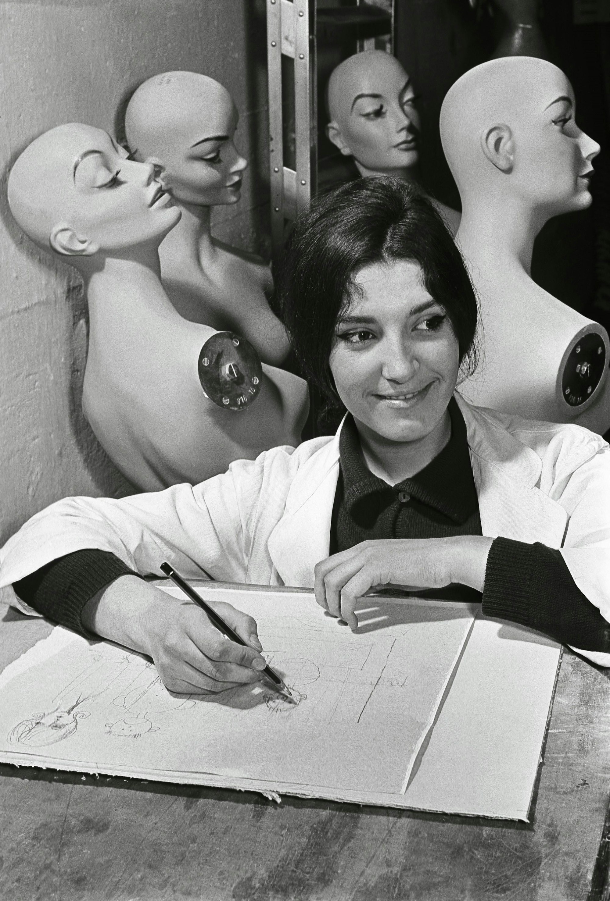 Dekoabteilung des Kölner Kaufhof, 1960.