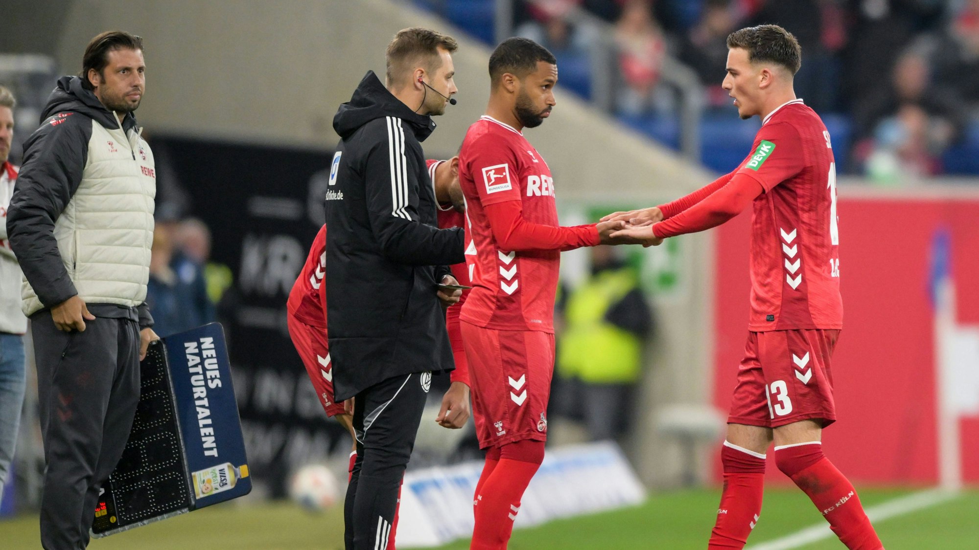 Zwei Optionen für eine Position in der Kölner Offensive: Linton Maina (l.) und Said El Mala.