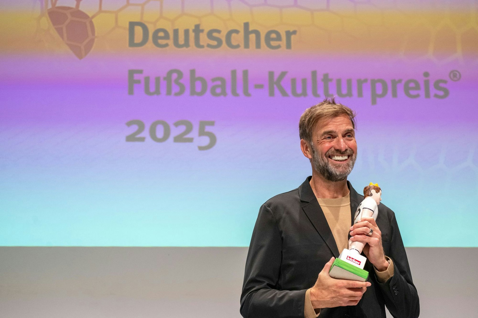 Jürgen Klopp war beim Galaabend zu Scherzen aufgelegt.