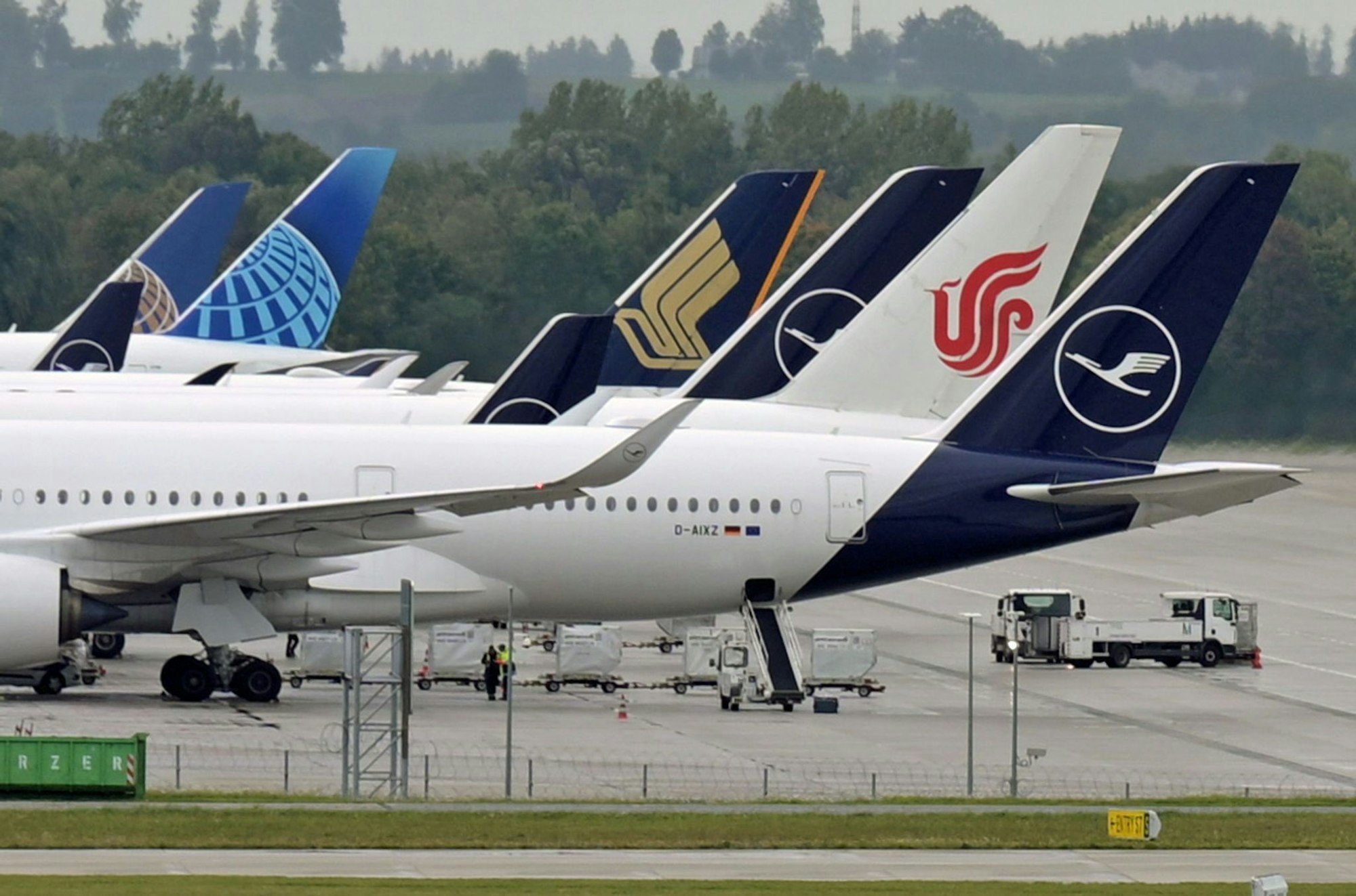 So viele Fluggesellschaften wie hier in München gibt es nur an wenigen deutschen Flughäfen zu sehen: Das Angebot wächst nur langsam.