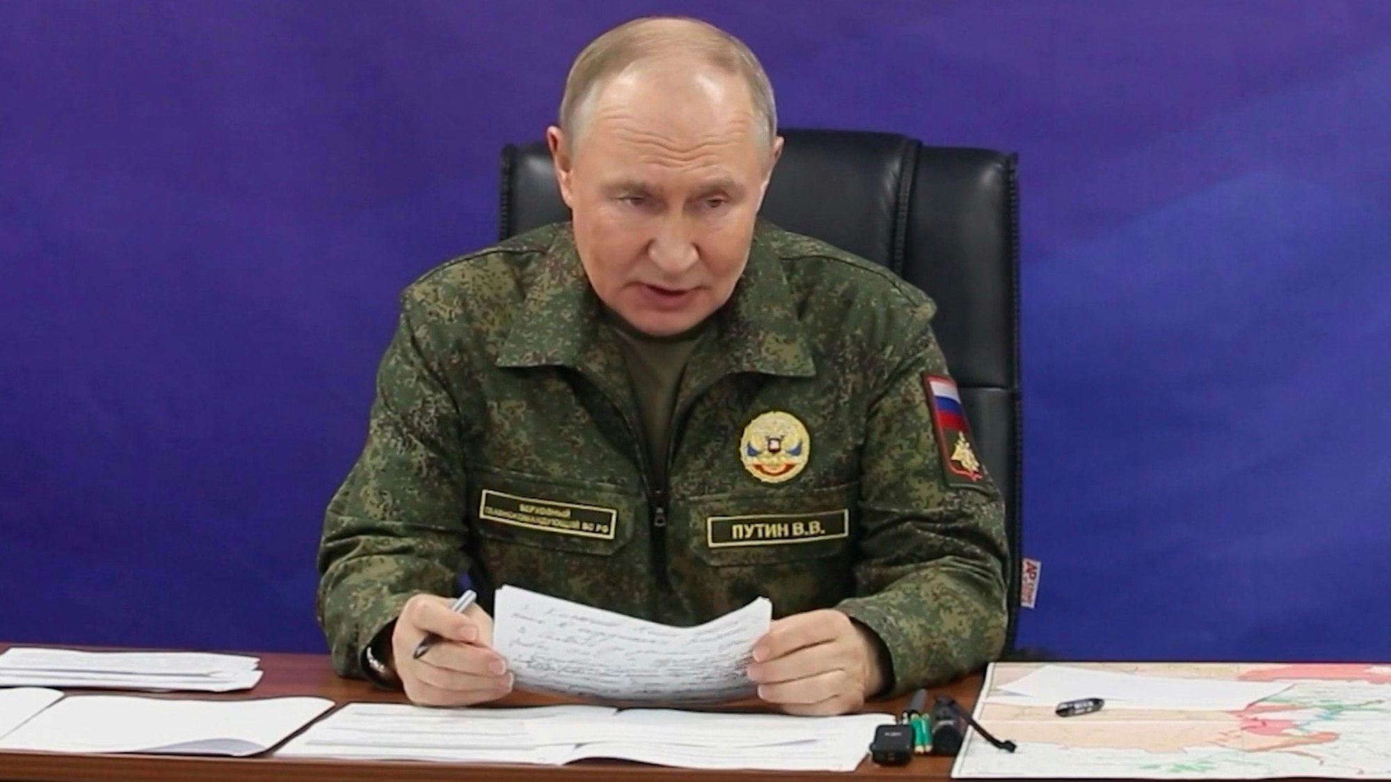 Wladimir Putin betonte Russlands militärische Erfolge in der Ukraine und einen erfolgreichen Test der atomaren Langstreckenrakete Burewestnik.