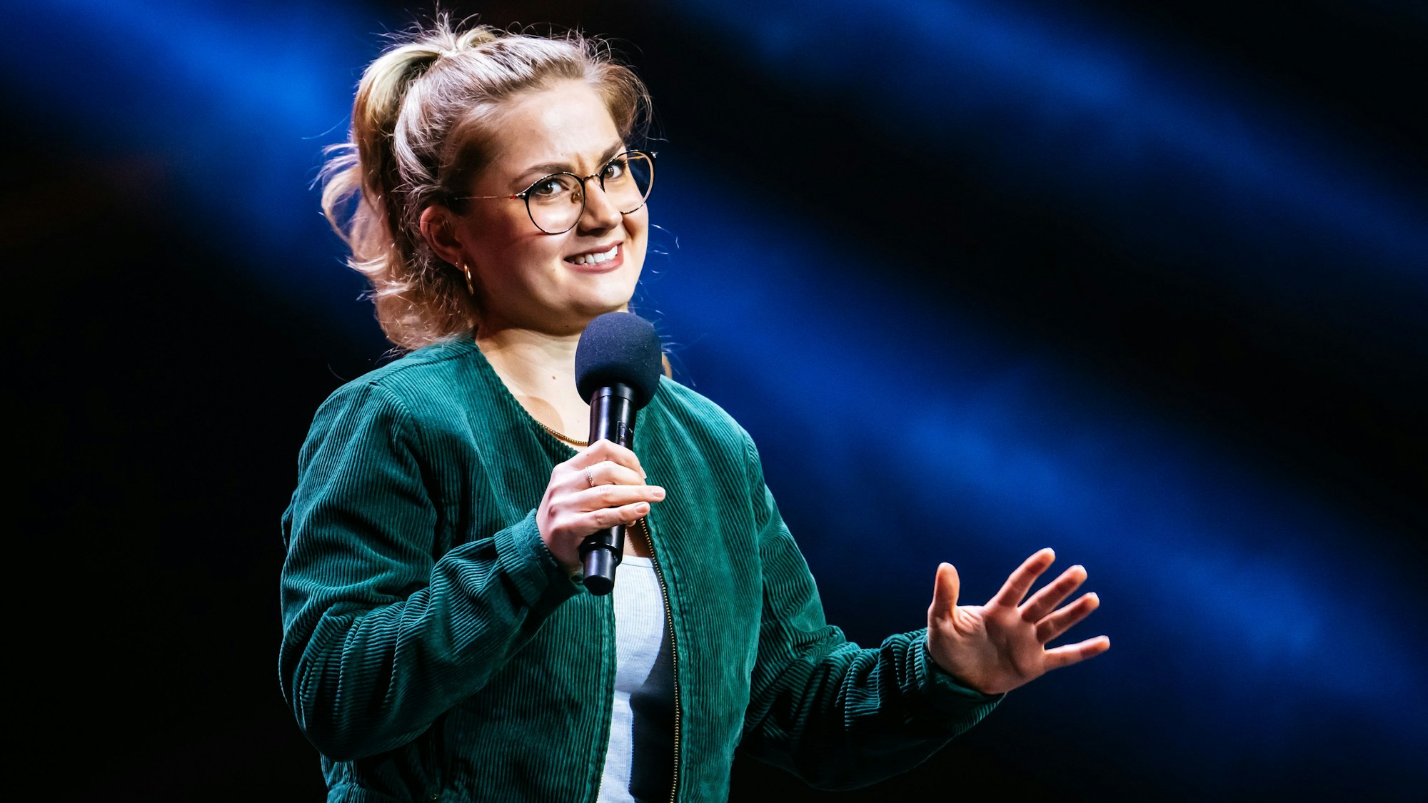 Die 23-jährige Florentine Osche zählte zu den Newcomerinnen und Newcomern auf der Bühne.