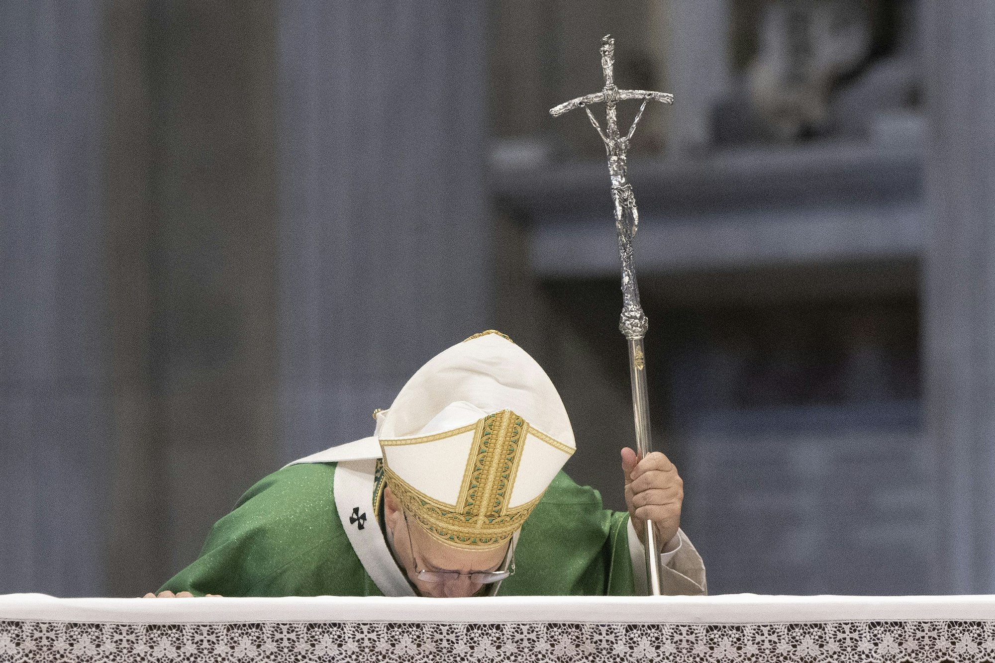 Vatikan: Papst Leo XIV. leitet eine Messe im Petersdom im Vatikan