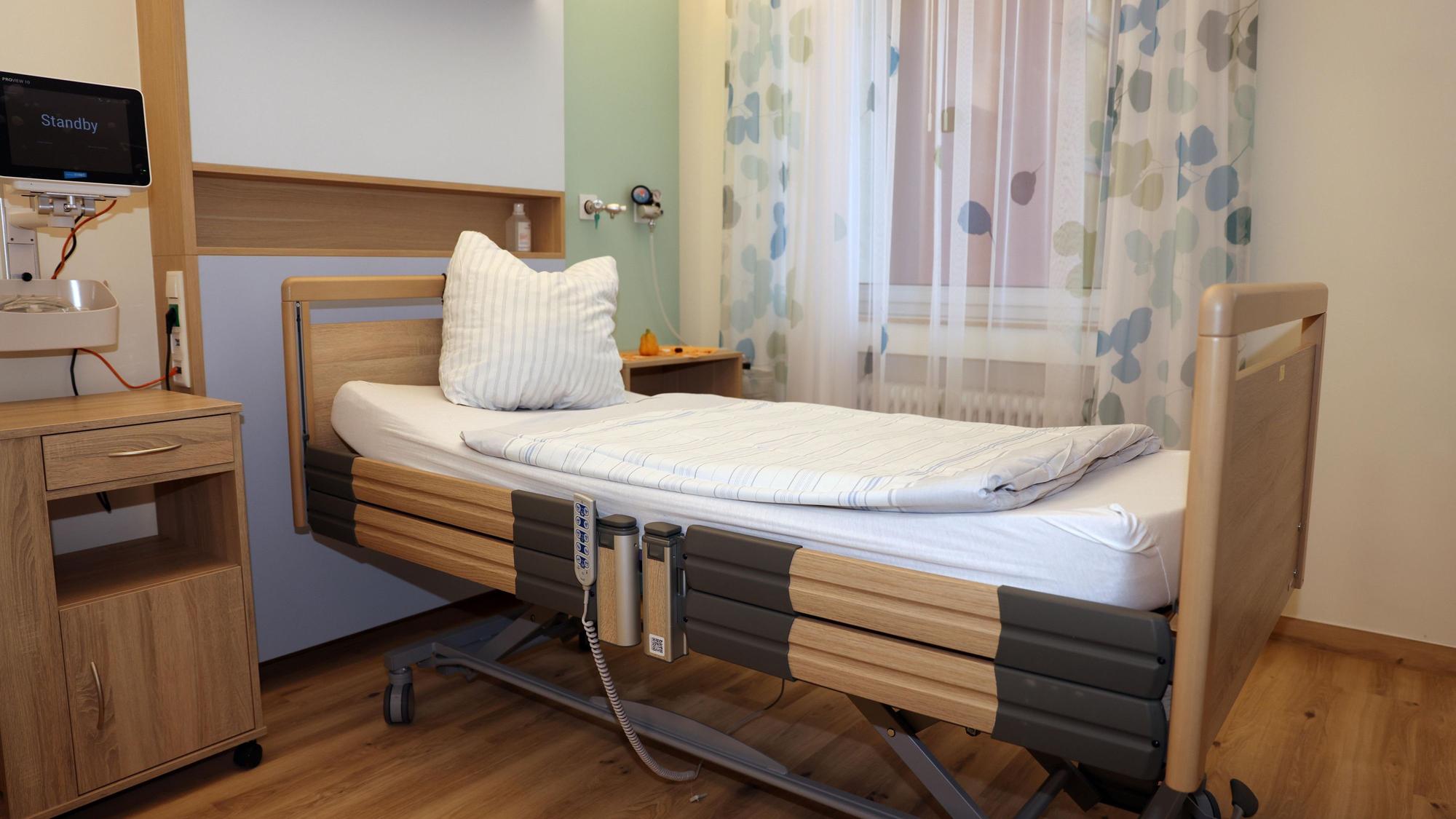 Die Zimmer sollen so wenig wie möglich an ein Krankenhaus erinnern.