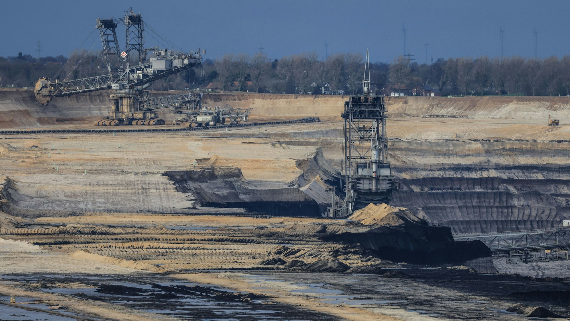 Bagger im Braunkohletagebau Garzweiler.