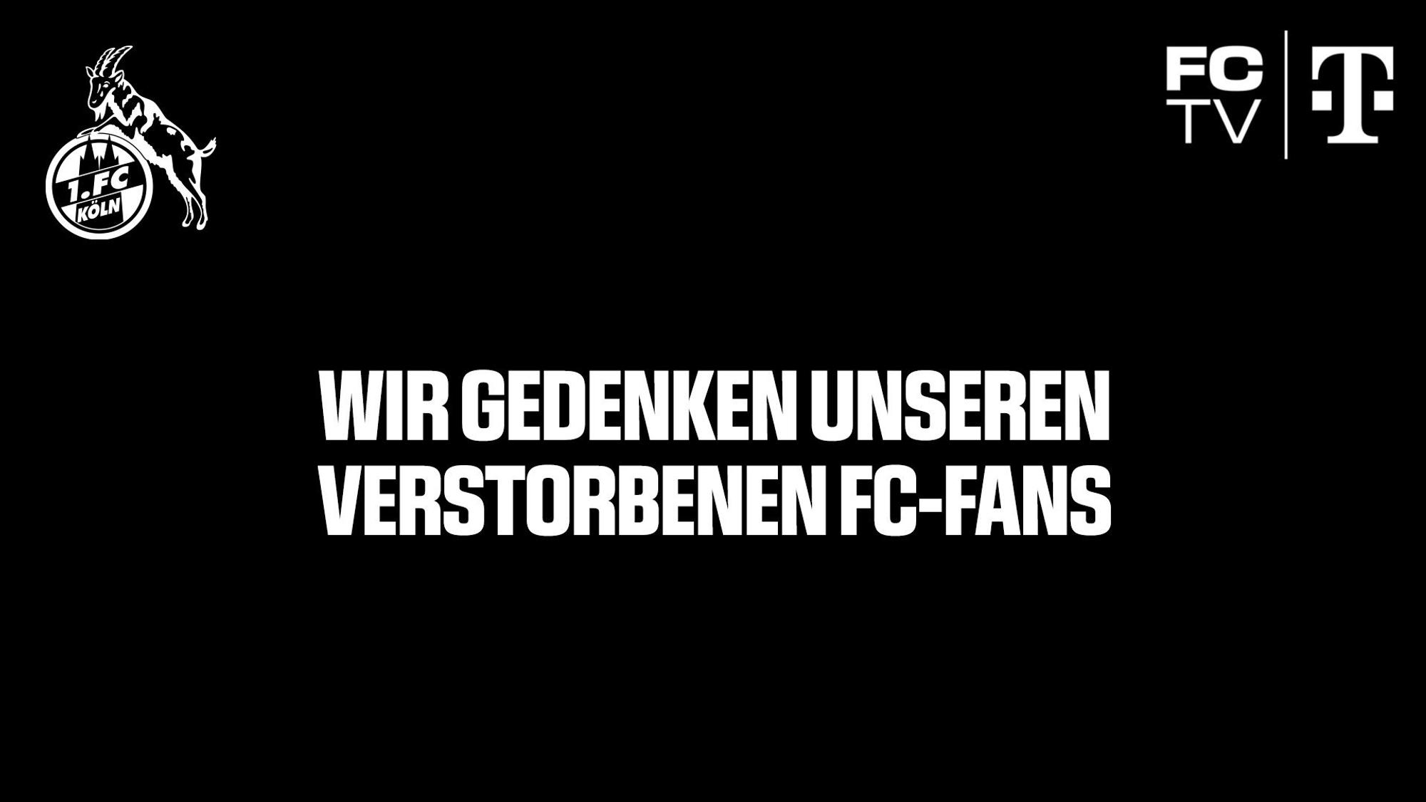 Fan-Gedenken des 1. FC Köln.
