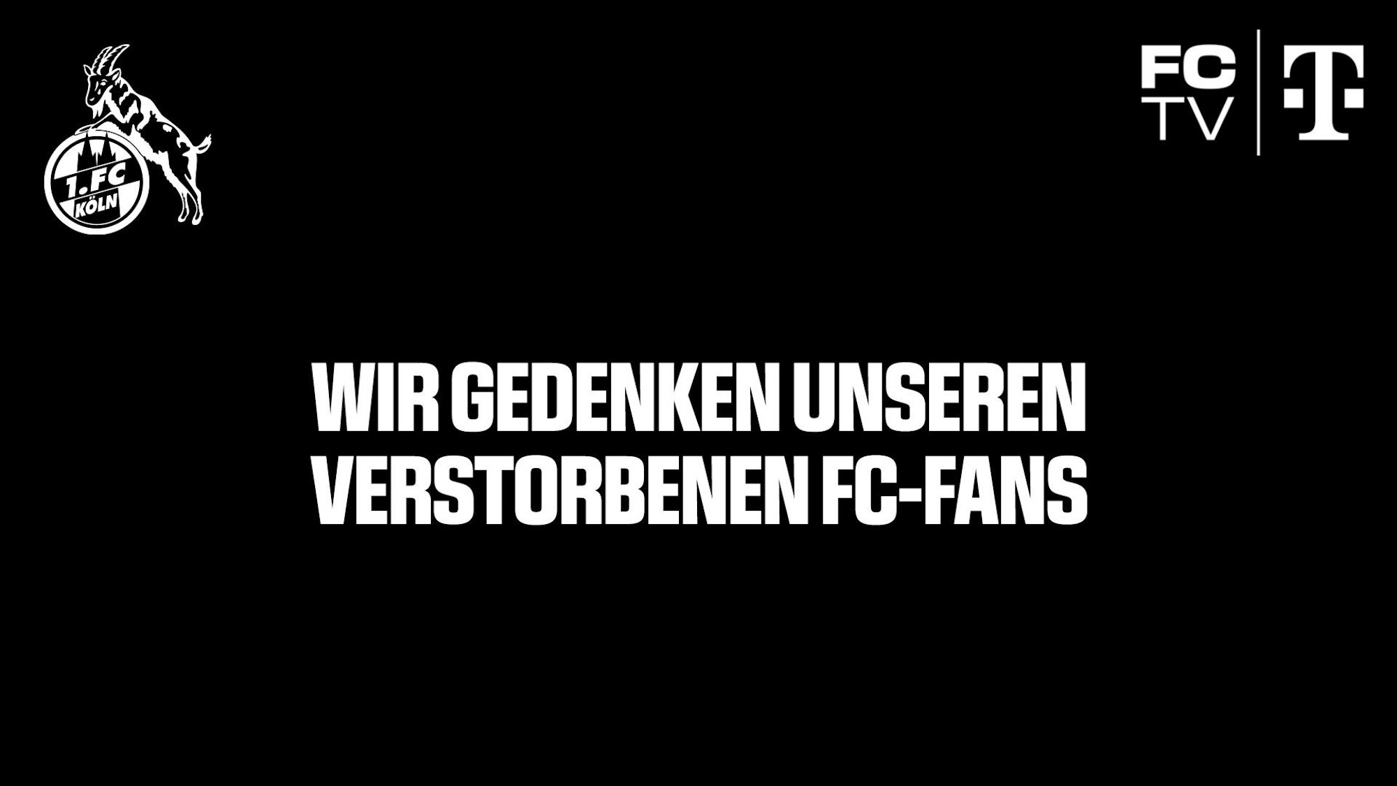 Fan-Gedenken des 1. FC Köln.