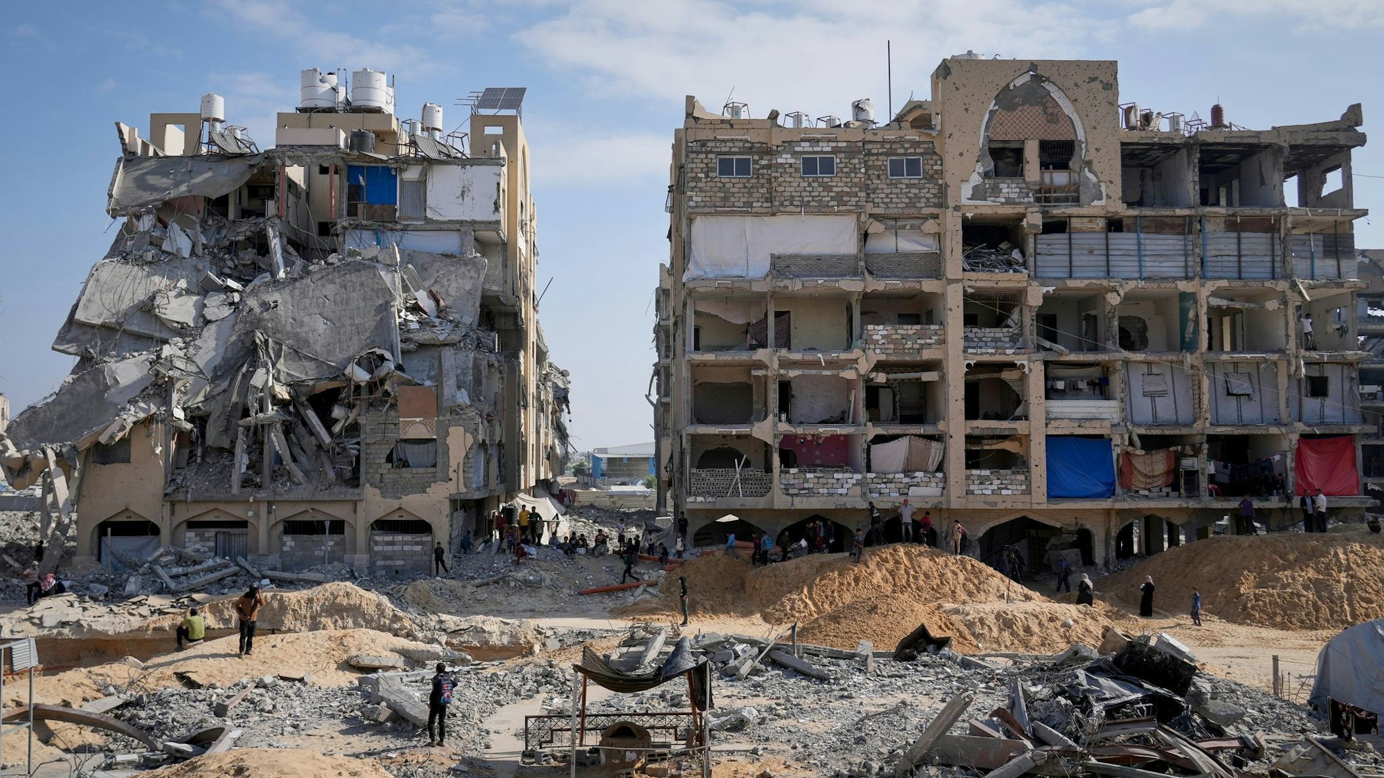 Die meisten Gebäude im Gazastreifen sind nach zwei Jahren Krieg schwer beschädigt oder zerstört.