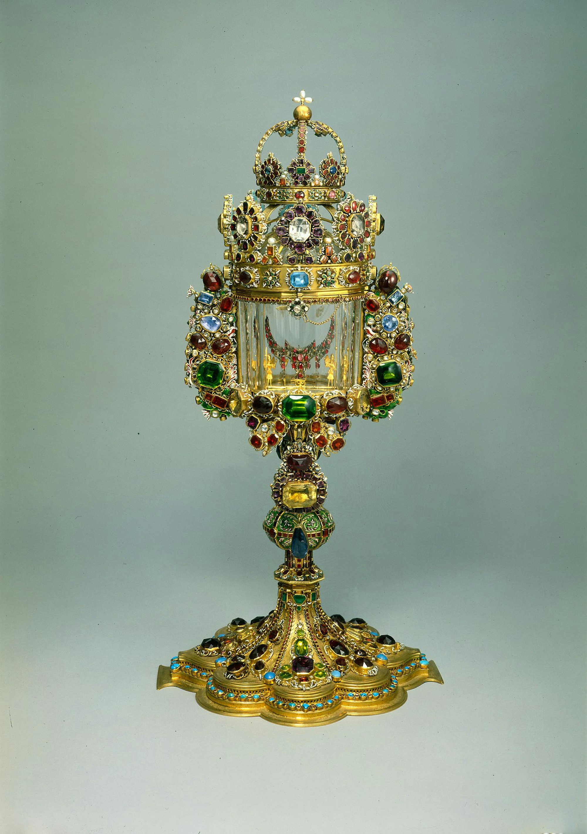 Die rekonstruierte Prunkmonstranz aus der Kölner Domschatzkammer.