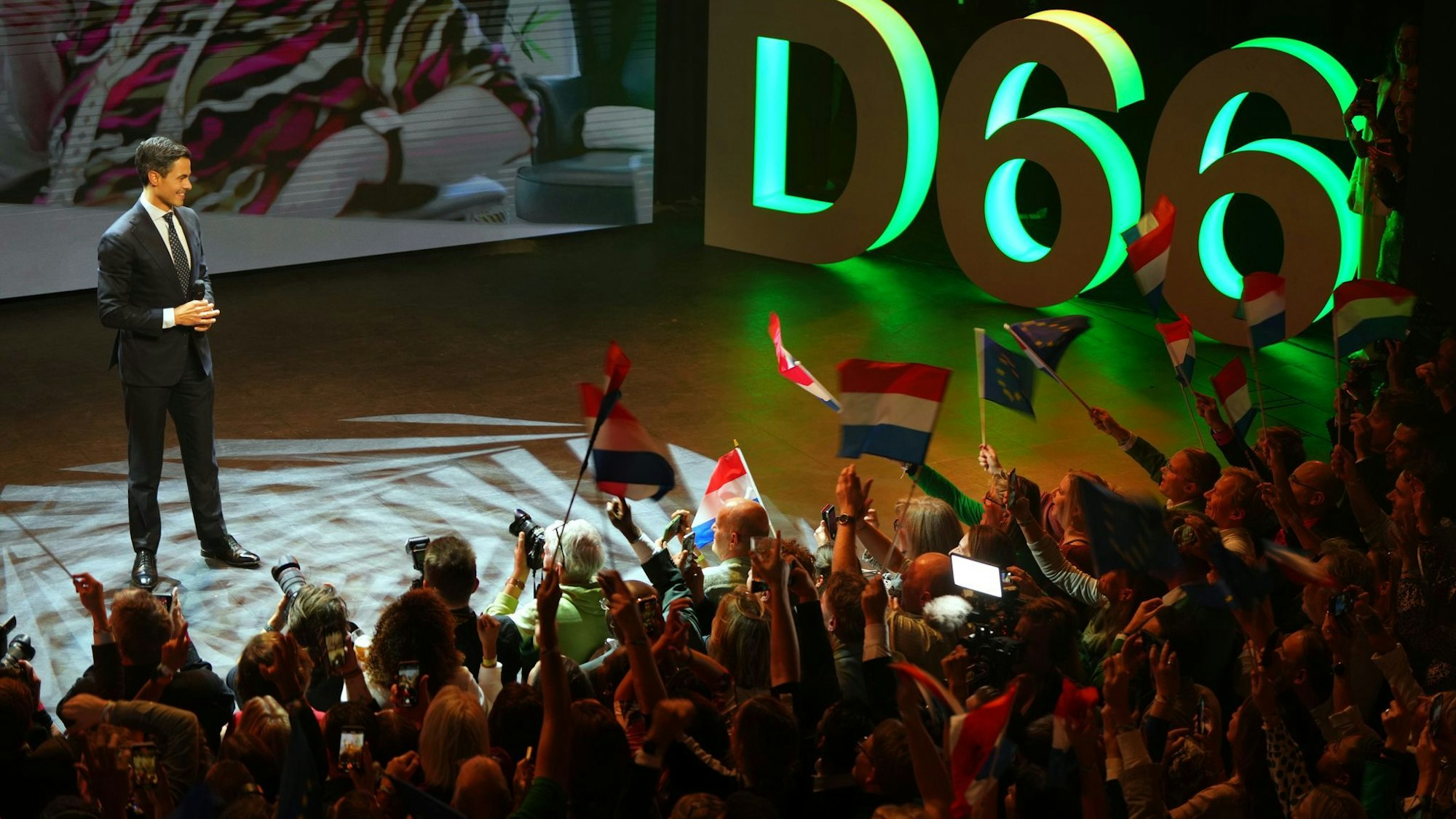 Der Spitzenkandidat der Linksliberalen, Rob Jetten, gilt als großer Wahlgewinner in den Niederlanden.