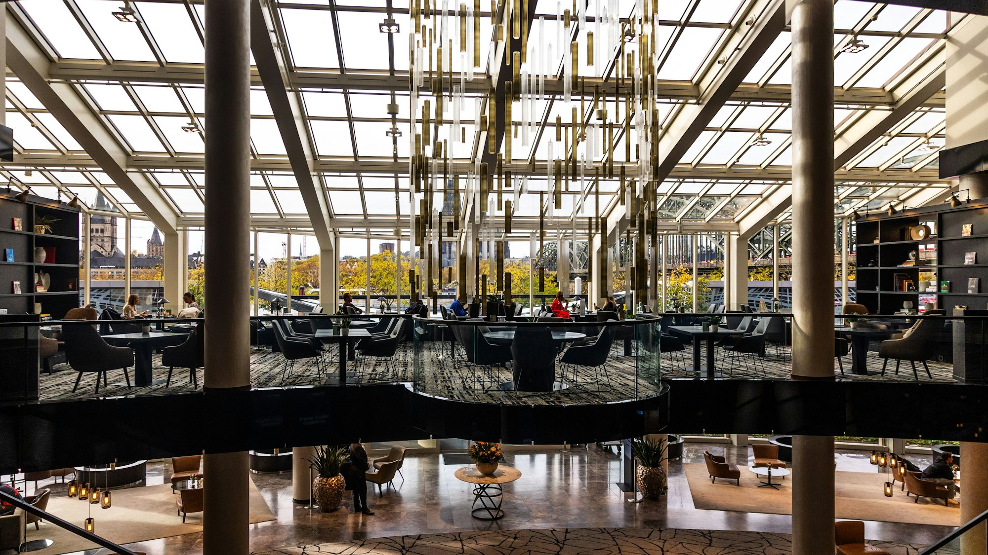 Das Glashaus ist im ersten Stockwerk des Hyatt zu finden.