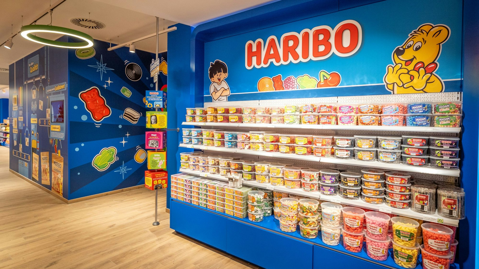 Blick in den neuen Shop von Haribo in Bonn.