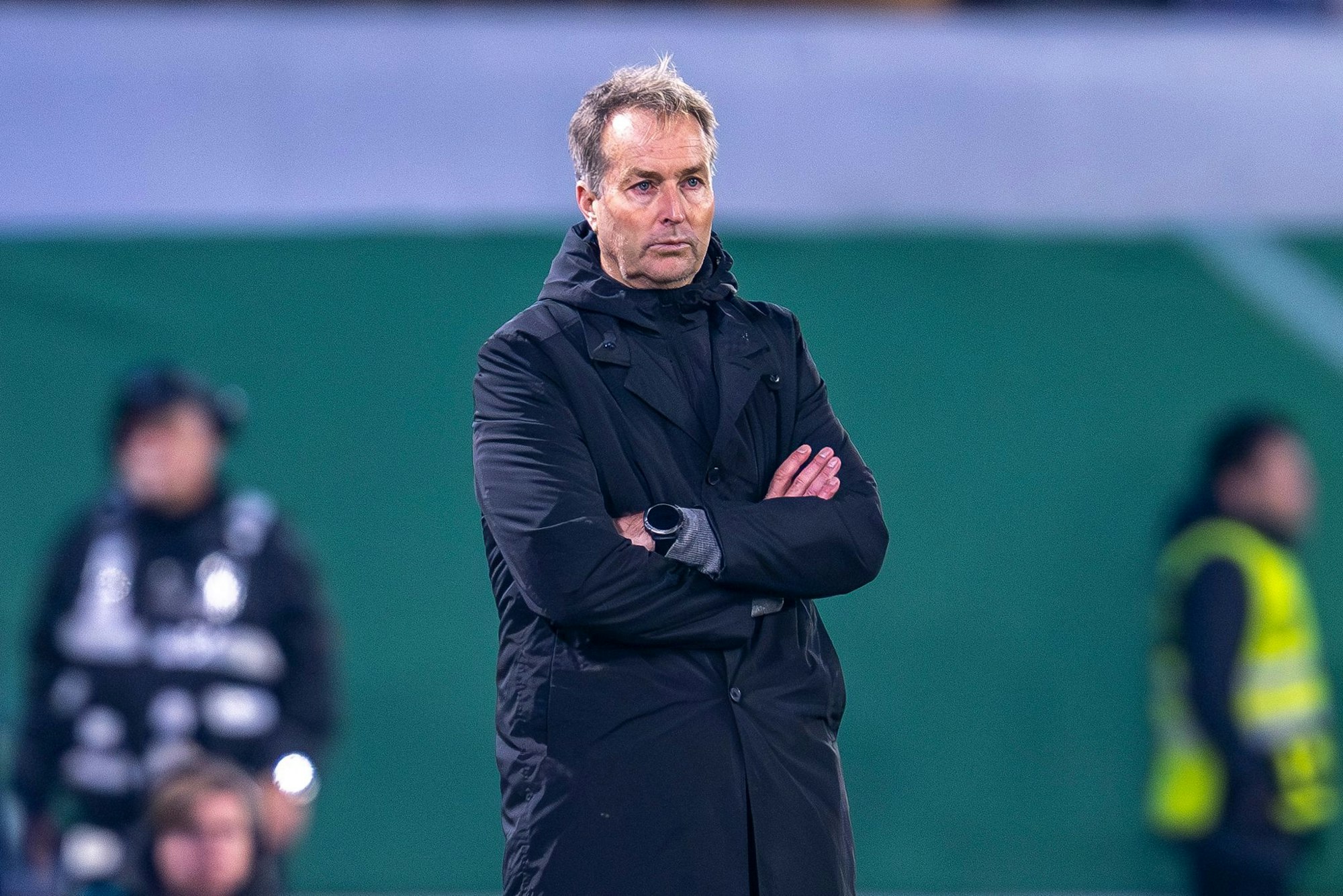 Leverkusens Trainer Kasper Hjulmand hofft auf eine Überraschung. (Archivfoto)