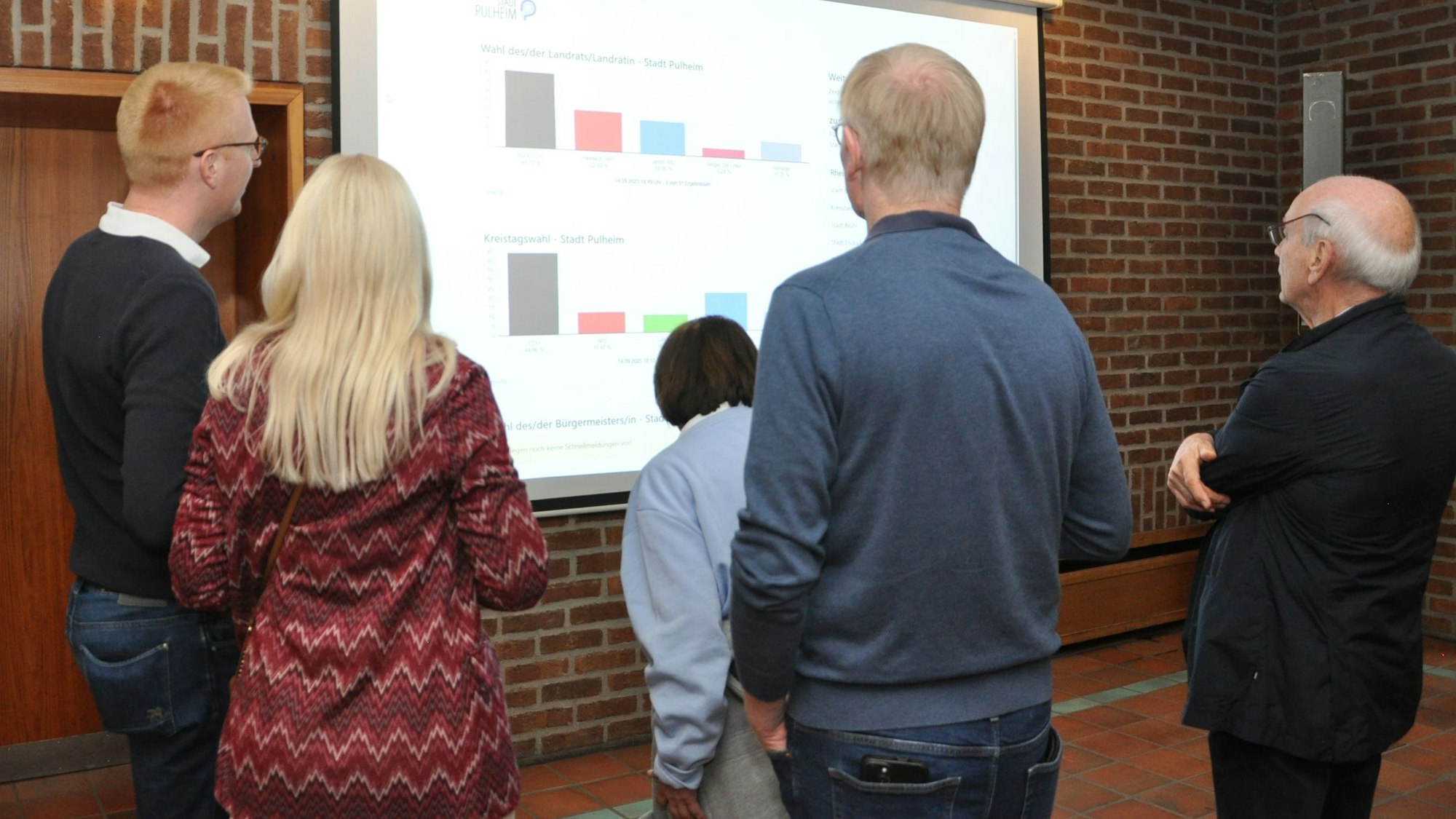 Im September verfolgten Pulheimer im Rathaus den Ausgang der Kommunalwahl. Am Dienstag (4. November) kommt der Rat zu seiner konstituierenden Sitzung zusammen.