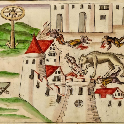 Die oben beschriebene Szenerie.