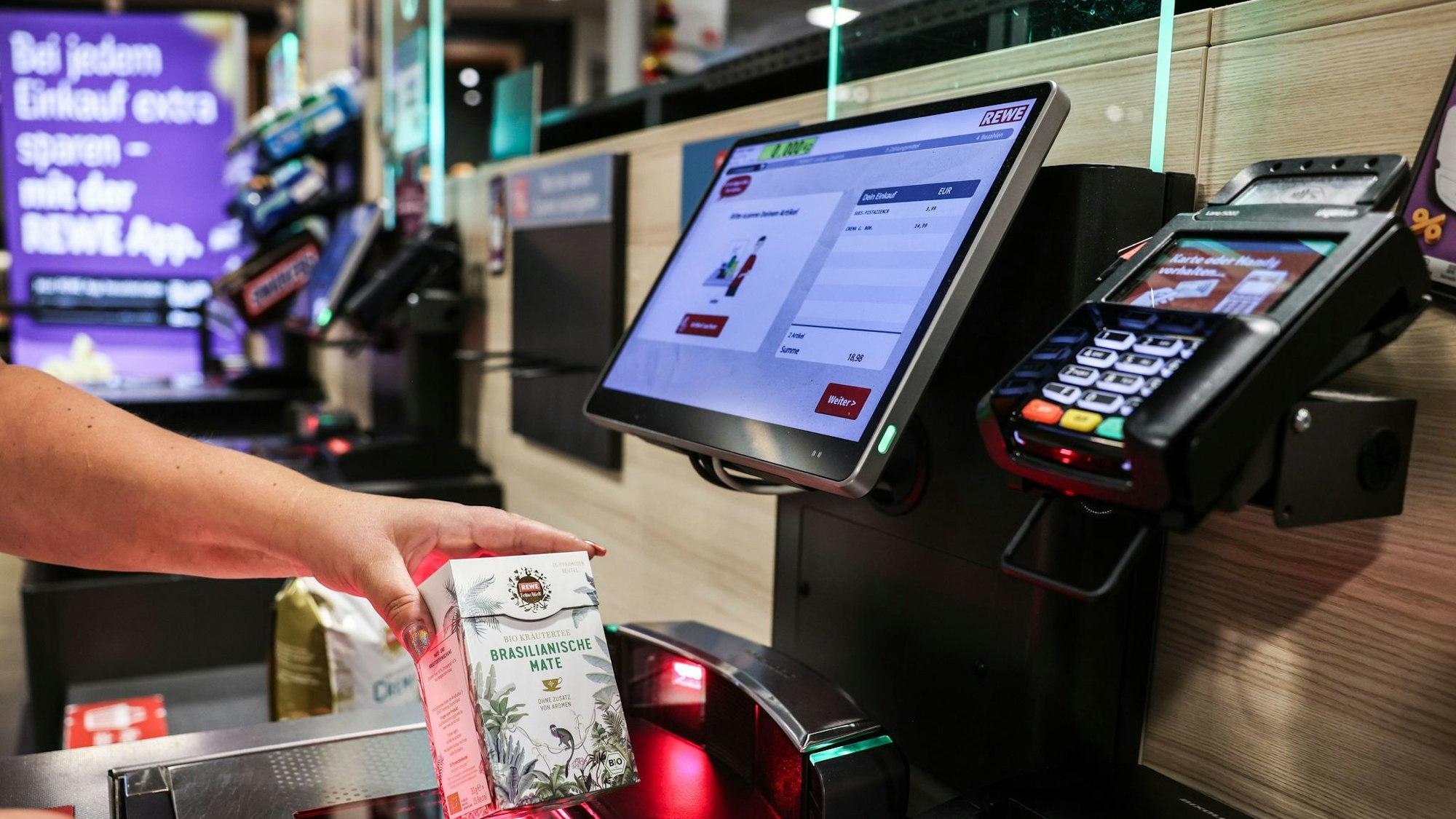 SB-Kassen sind im deutschen Einzelhandel inzwischen weit verbreitet.