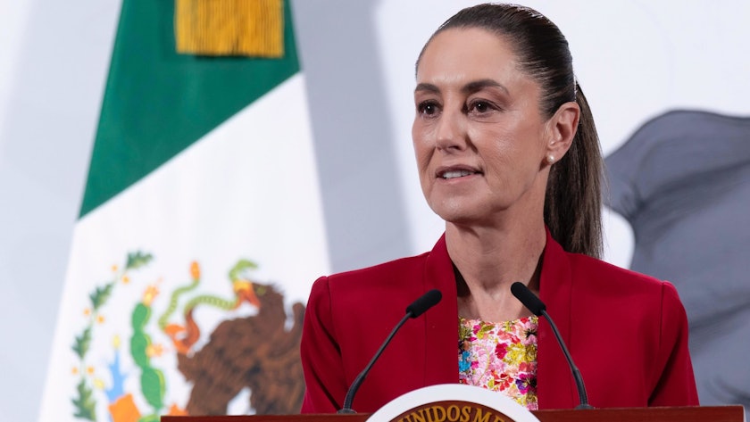 Mexikos Präsidentin Claudia Sheinbaum ist sexuell belästigt worden (Archivbild).