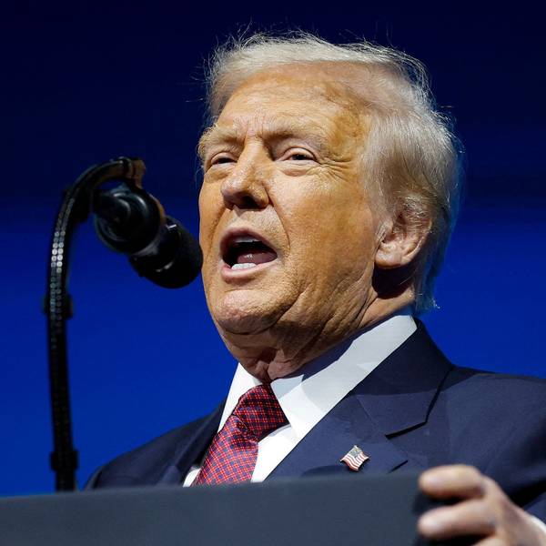 US-Präsident Donald Trump spricht vor dem America Business Forum Miami im Kaseya Center. (Archivbild)