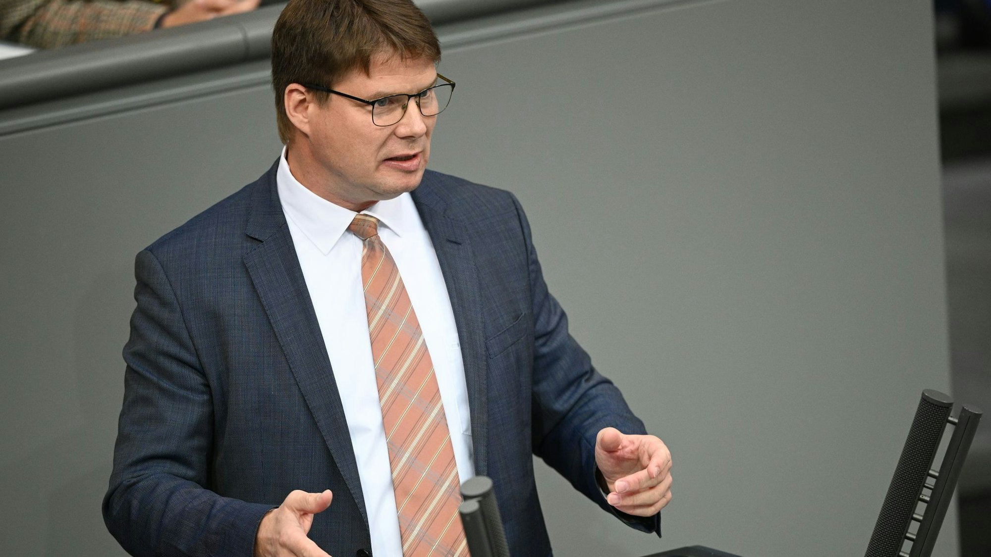 AfD-Politiker Steffen Kotré sieht die Russland-Reise im Sinne deutscher Interessen. (Archivbild)