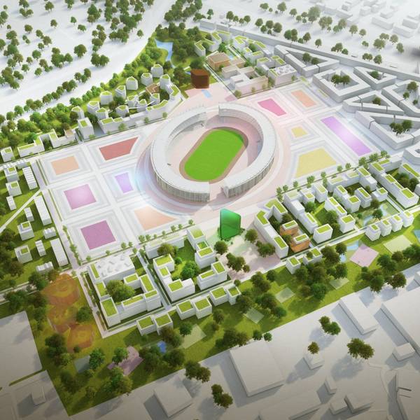 Das modulare Olympiastadion, dass im Kölner Norden entstehen könnte.