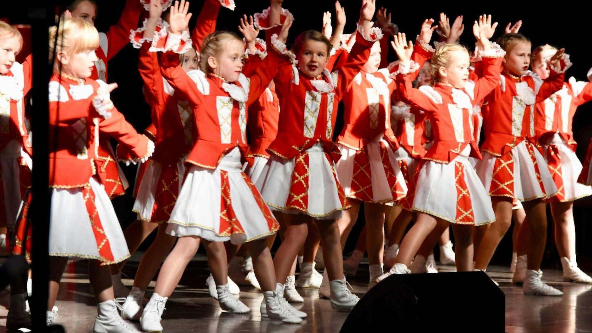 Die Auftritte der Kindertanzgruppen kamen im Saal gut an.