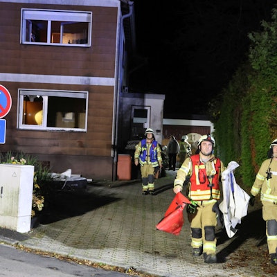 Die Einsatzstelle in Drabenderhöhe.