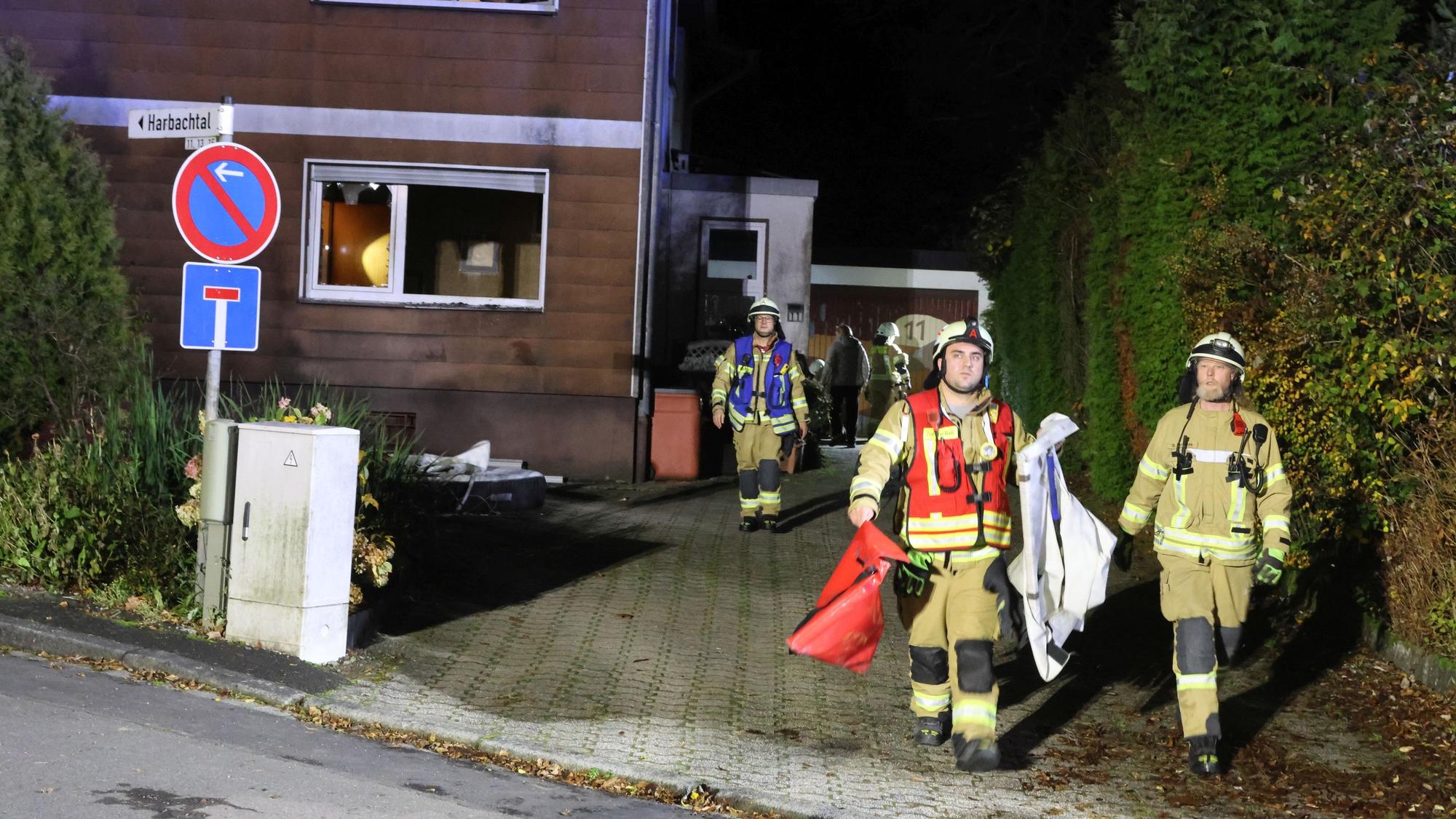 Die Einsatzstelle in Drabenderhöhe.