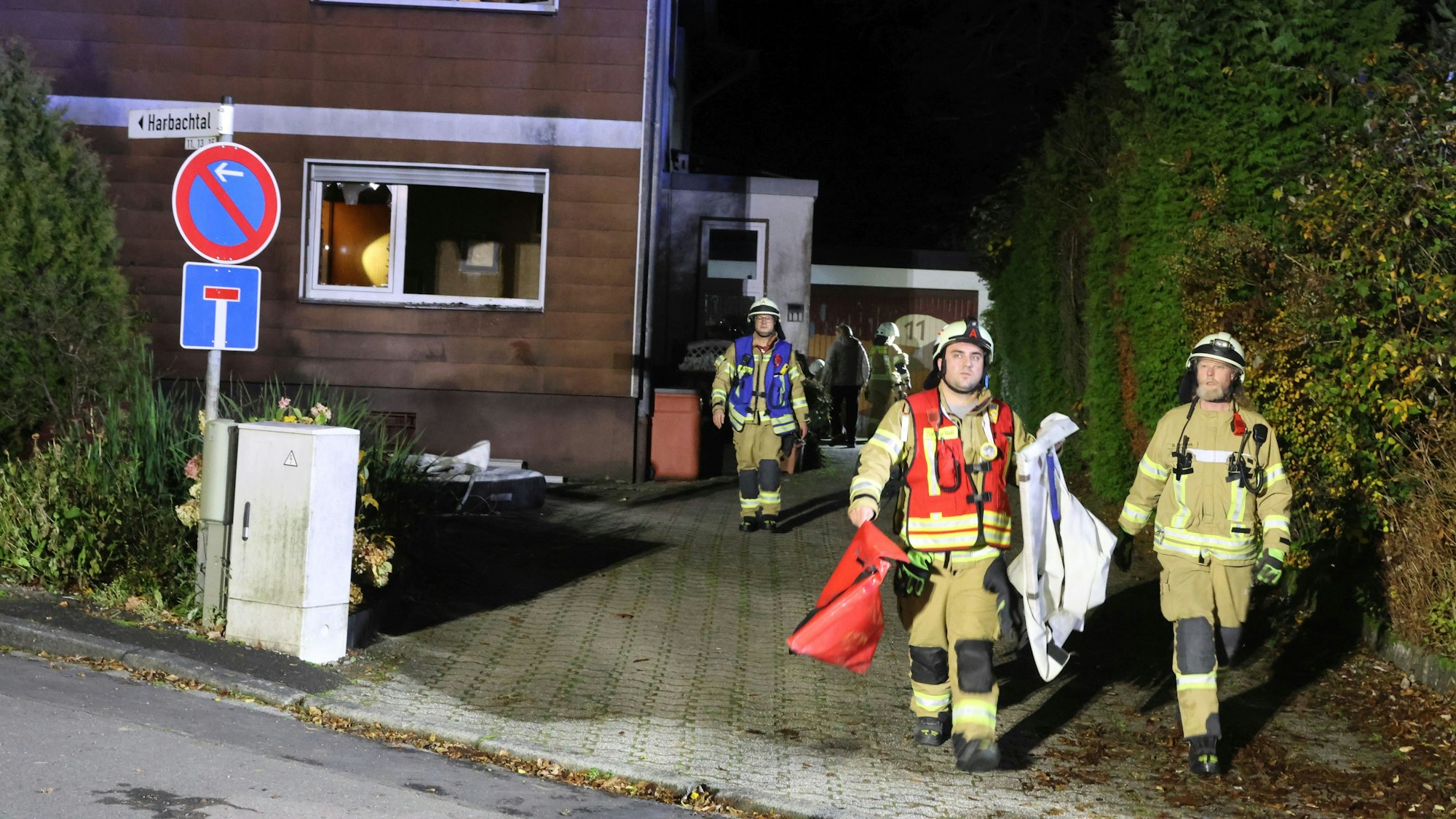 Die Einsatzstelle in Drabenderhöhe.