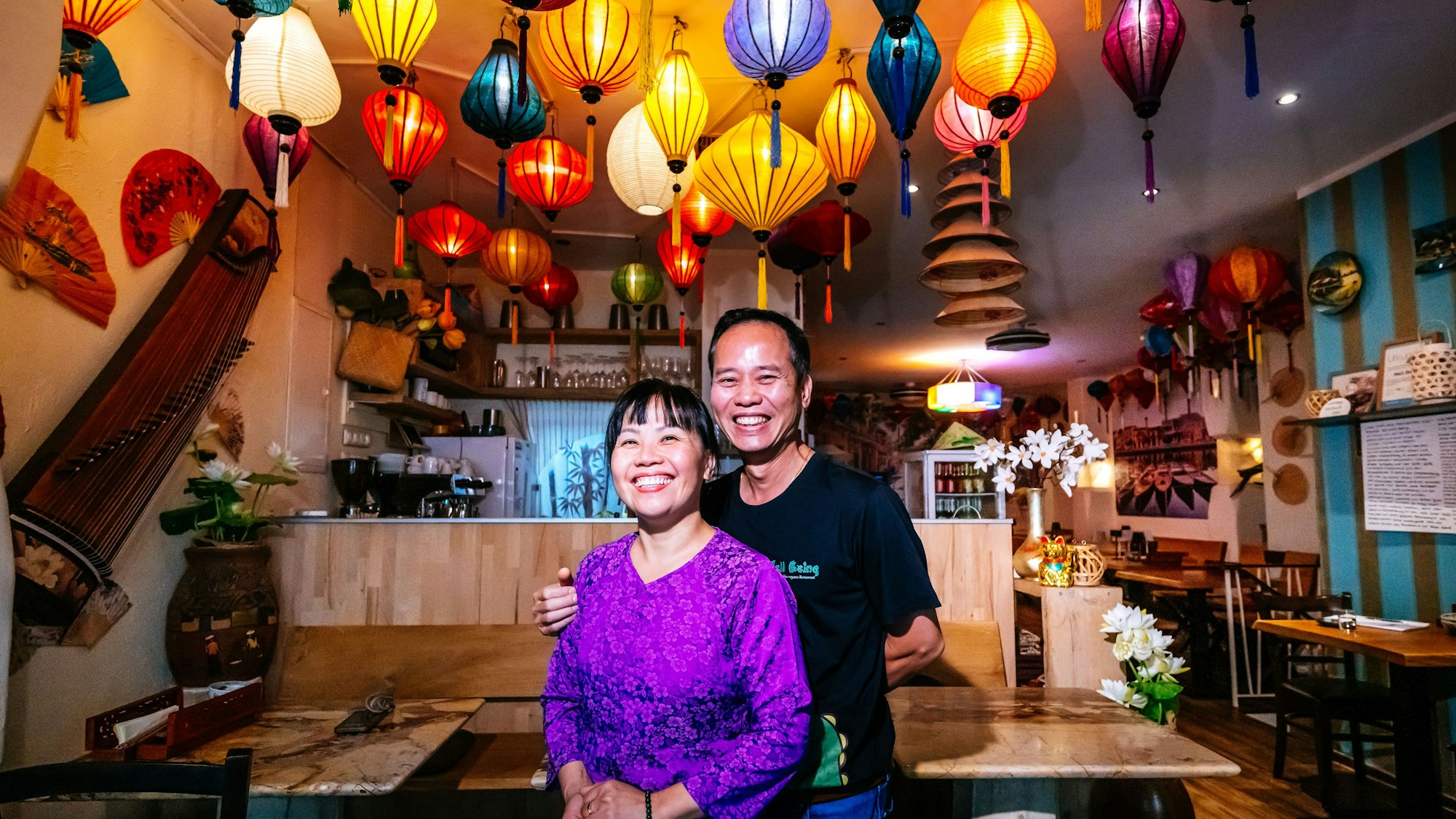 Glücklich in Köln: Thu Khue (links) und Huu Phuoc Pham haben einen langen Weg hinter sich.