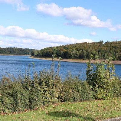 Das Symbolfoto zeigt die Wiehltalsperre bei Brüchermühle.