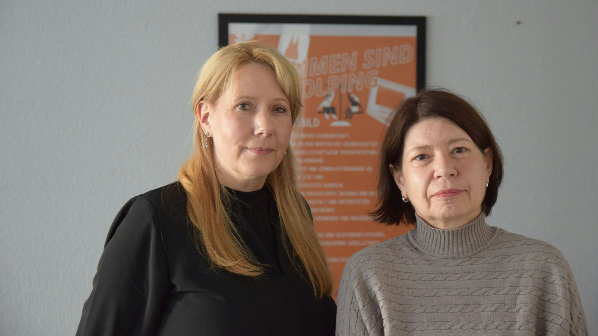 Anja Wiesendorf und Andrea Osenberg vom Kolping-Bildungswerk.