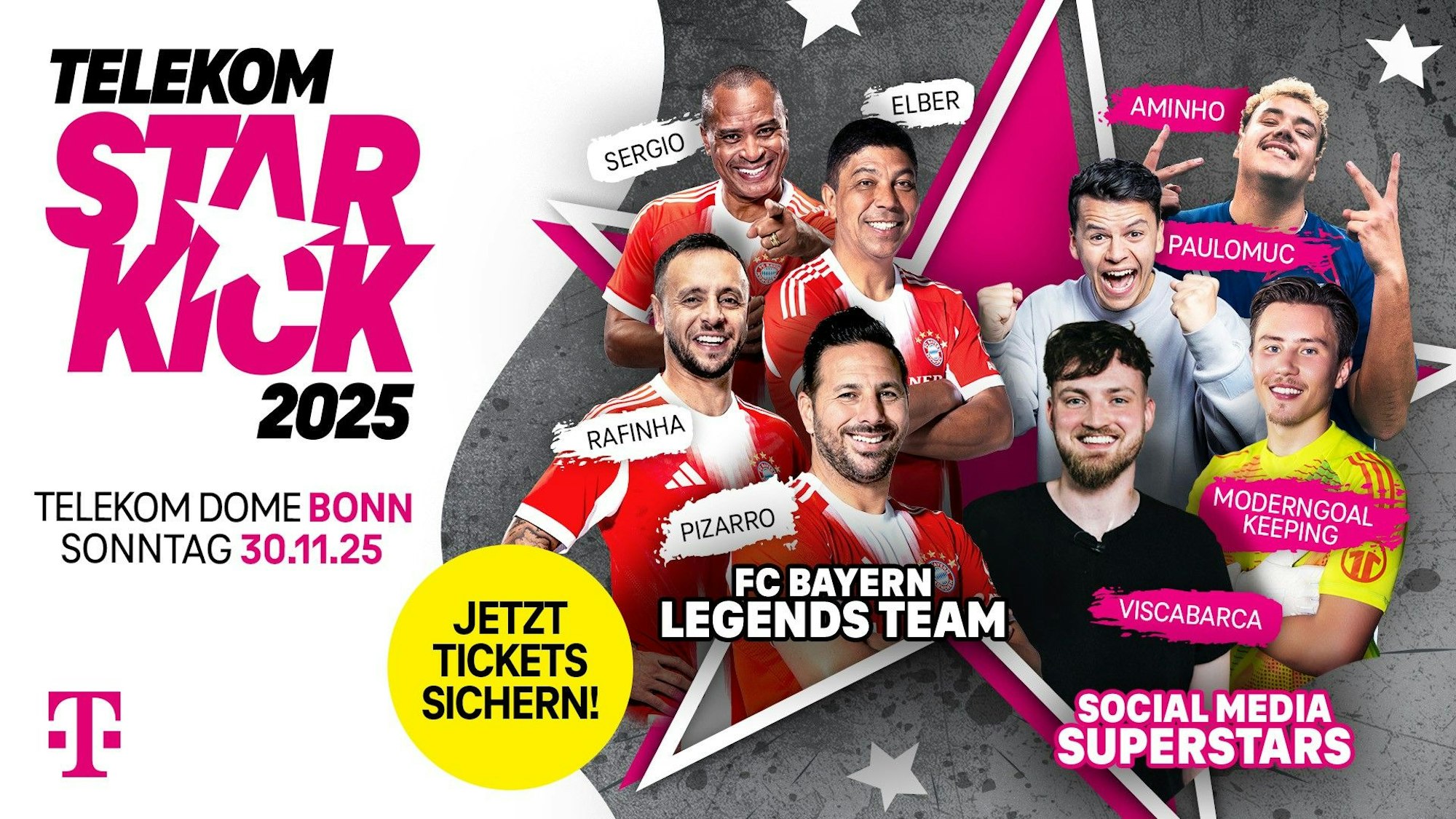 Wir verlosen Karten für den Telekom Starkick 2025