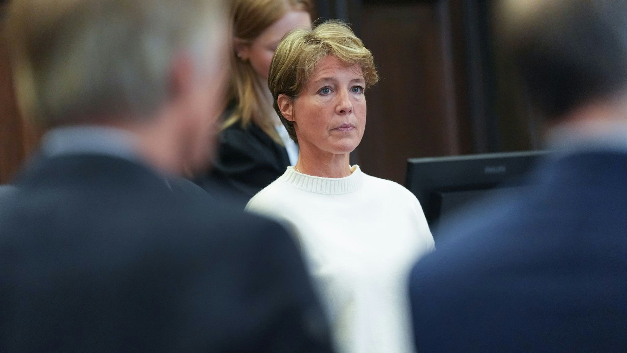 Christina Block reagiert mit Betroffenheit auf Audioaufnahmen von der Entführung ihrer Kinder in der Silvesternacht 2023/24.