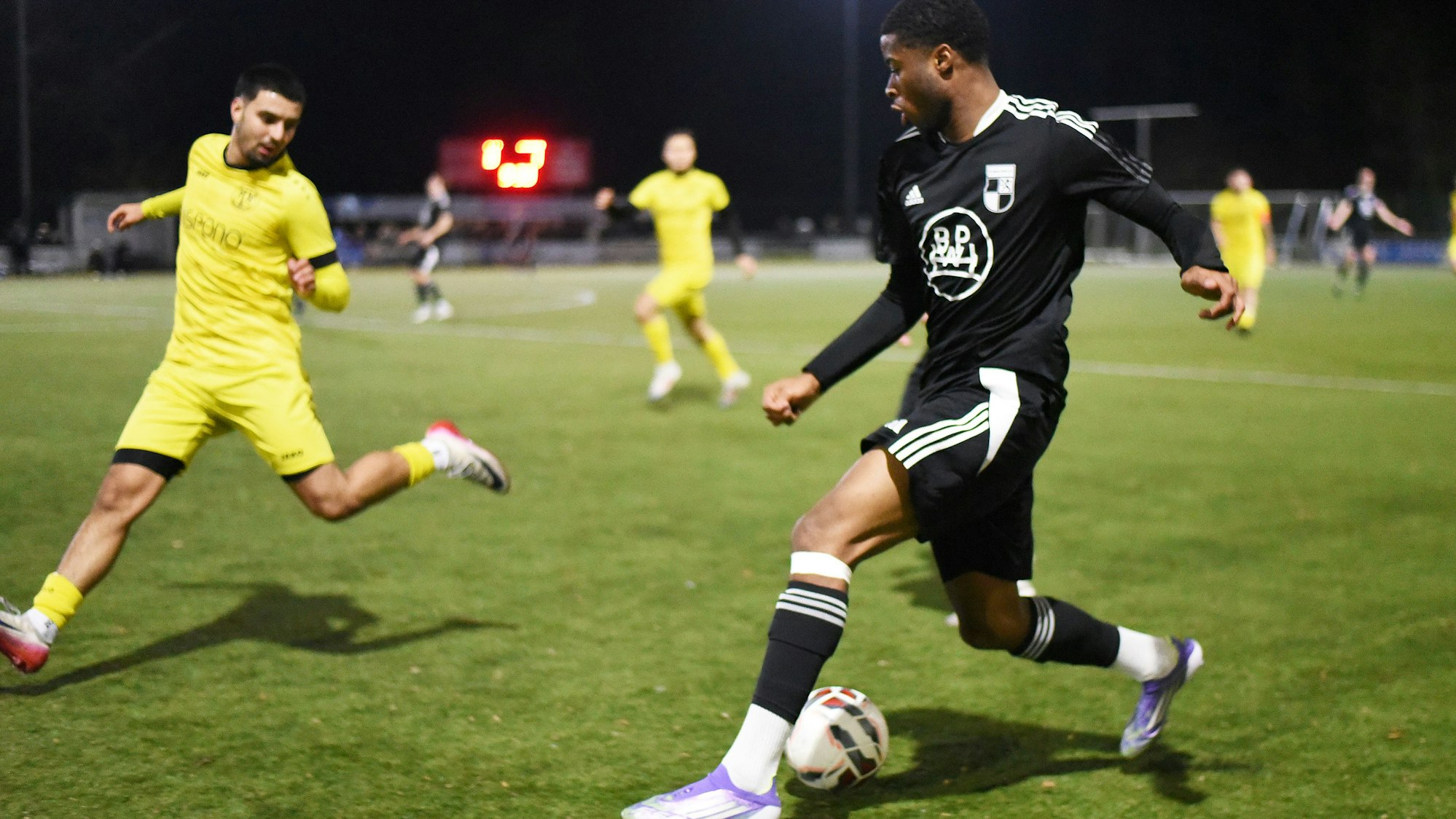 Szene aus einem Fußballspiel