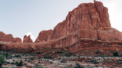 Die roten Felsen bei Moab, Utah (Archivbild). In diesem Gebiet verunglückte ein Base Jumper.