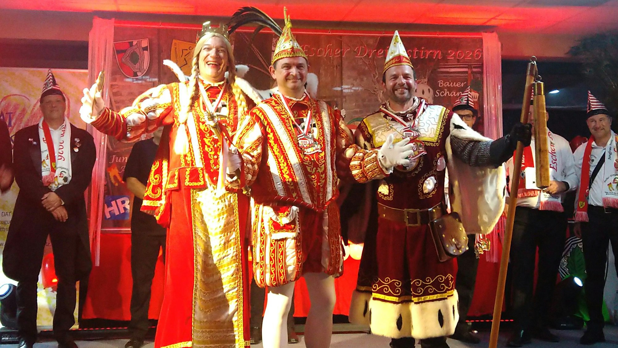 Das Escher Dreigestirn der Session 2025/2026.