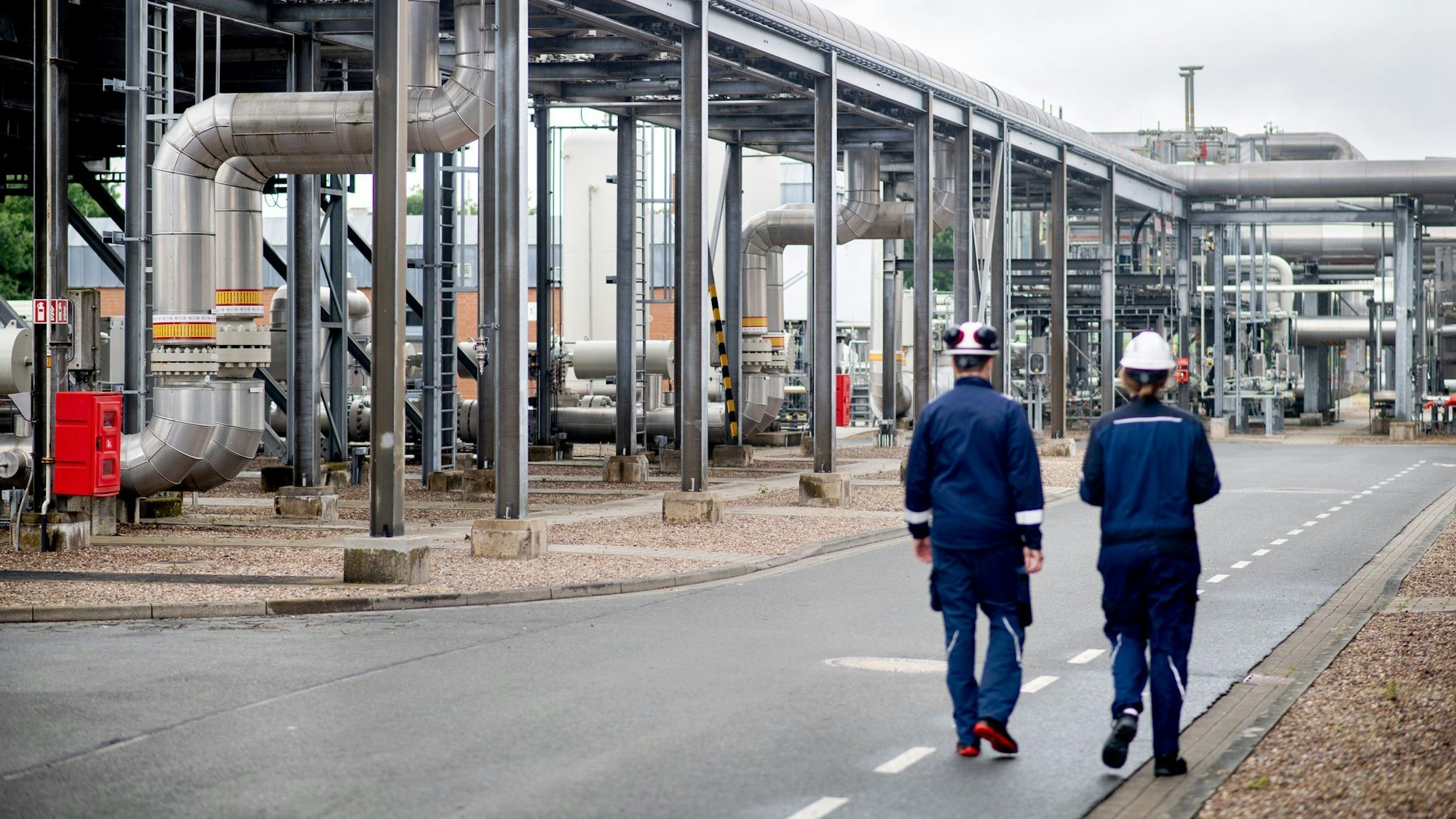 Der Gasspeicher Rehden in Niedersachsen - auch diese Anlage ist derzeit nicht allzu voll. (Archivbild)