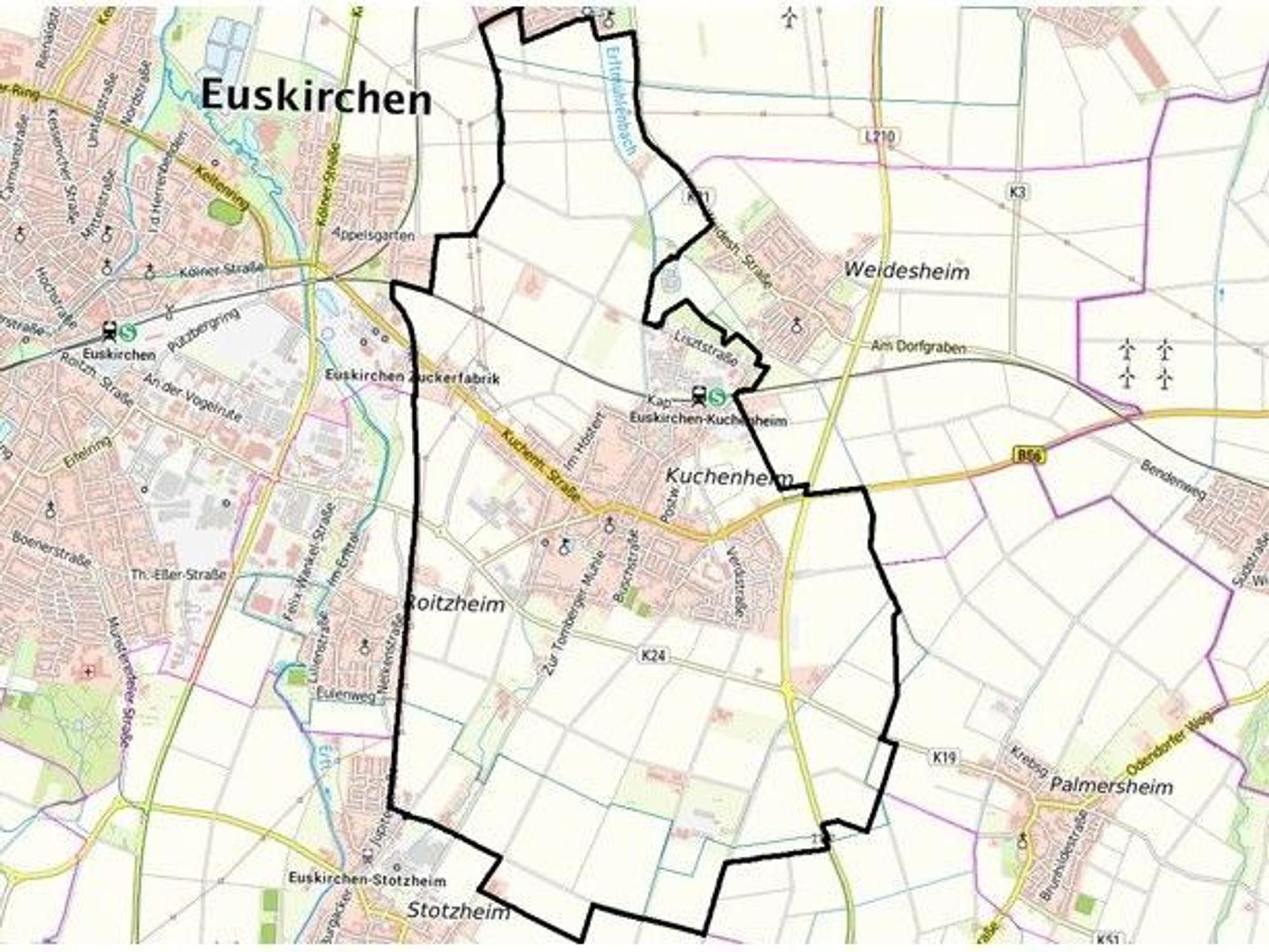 Eine Karte zeigt einen schwarz markierten Bereich, in dem Geflügel aufgestallt werden muss.