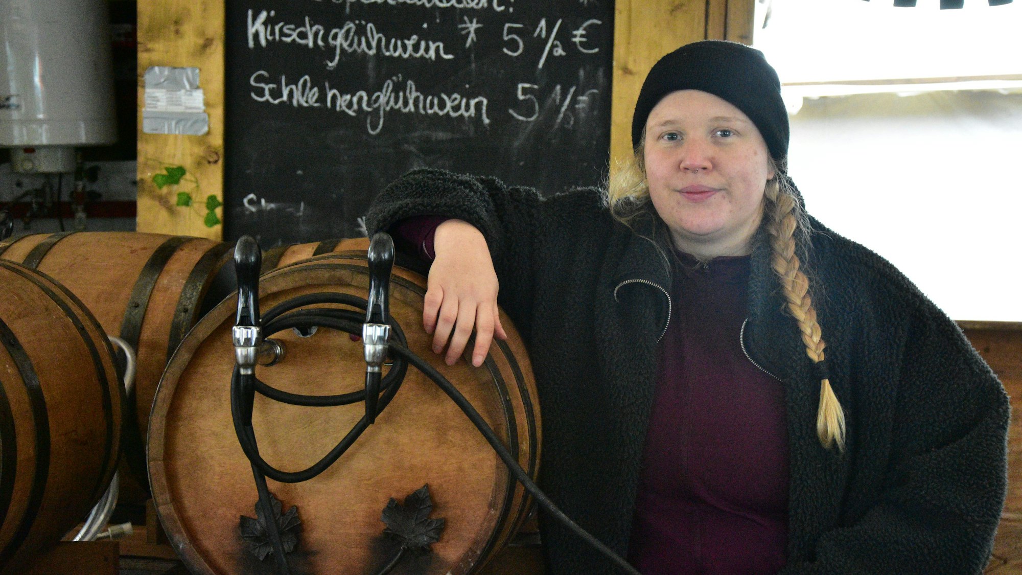 Aufbau Mittelaltermarkt in Siegburg.
Kyra Greven ist seit 16 Jahren beim Mittelalterlichen Markt dabei.