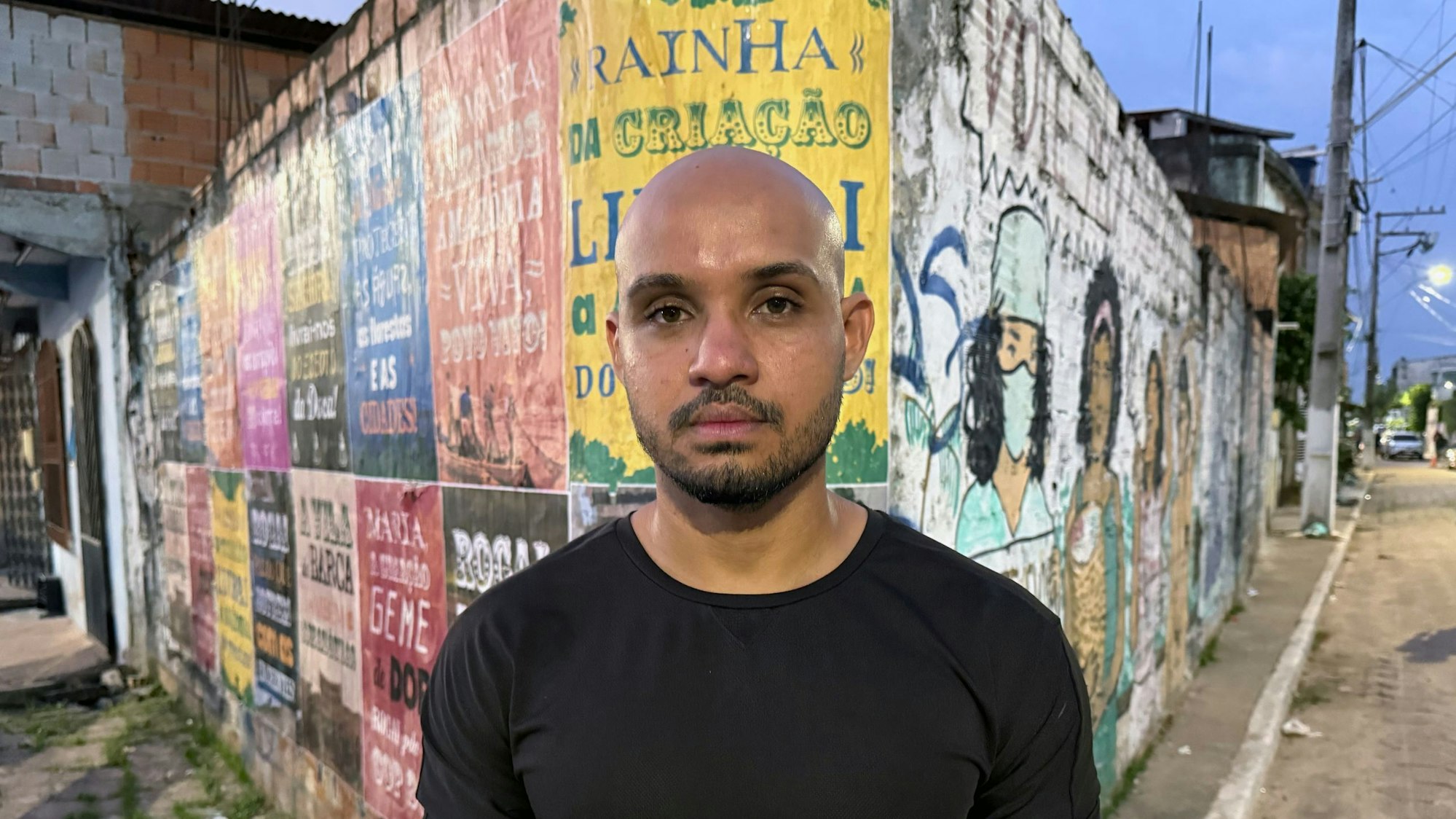 Kelvyn Gomes, einer der Sprecher der Bewohner von „Vila da Barca“.